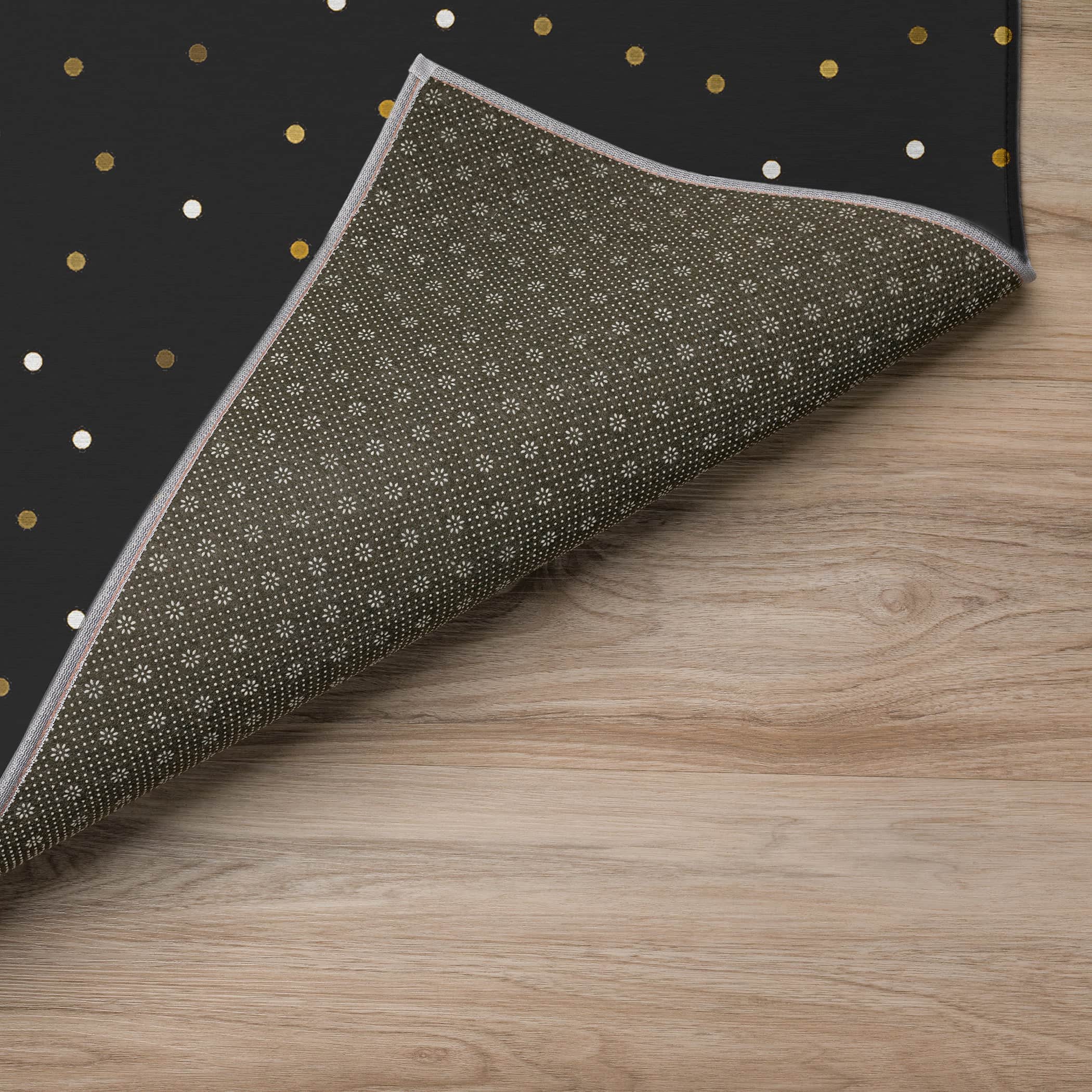 Luxury Machine Washable Indoor/Outdoor Holiday WN11 Black Rug 1'8" x 2'6" #shape_Rectangle