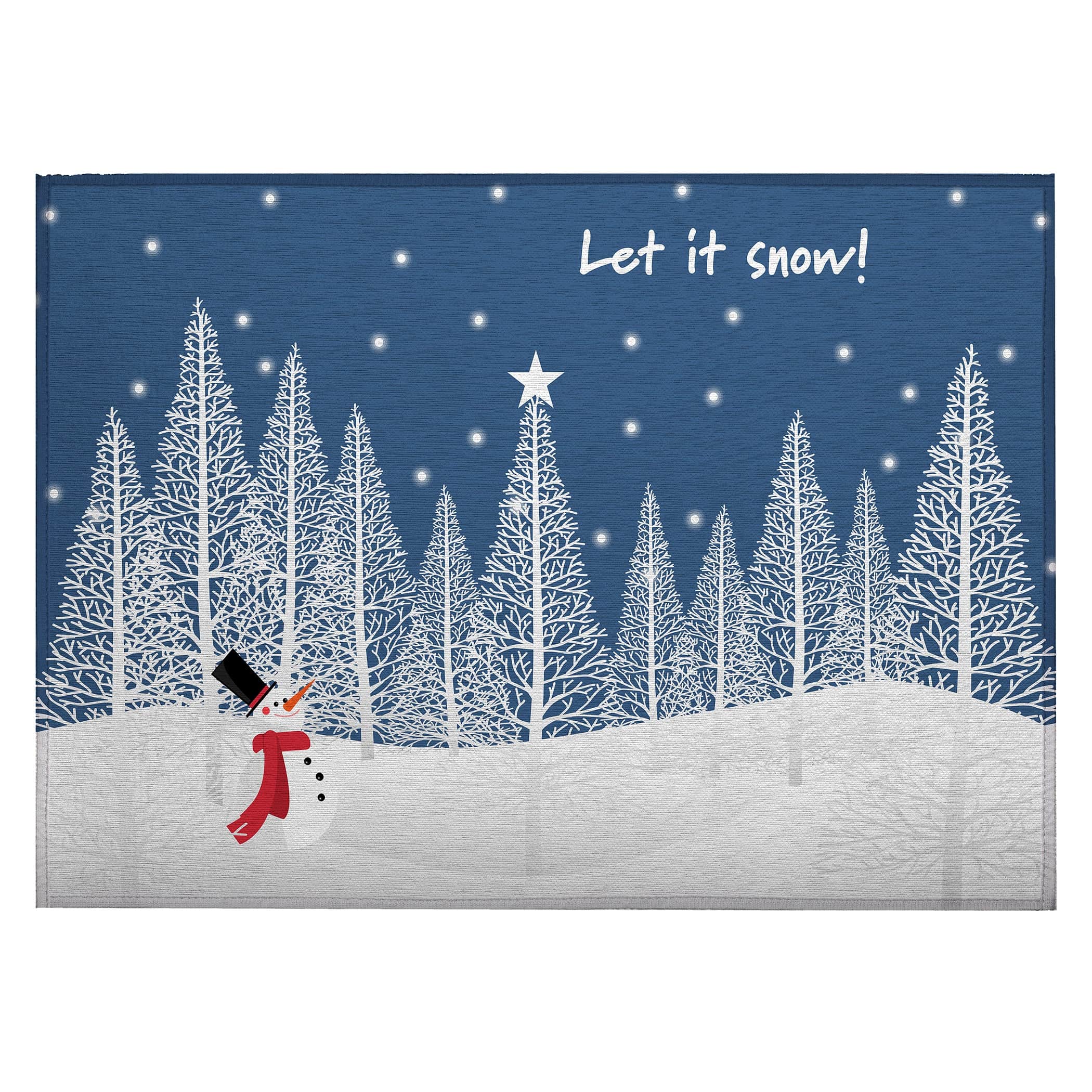 Luxury Machine Washable Indoor/Outdoor Holiday WN12 Navy Blue Rug 1'8" x 2'6" #shape_Rectangle