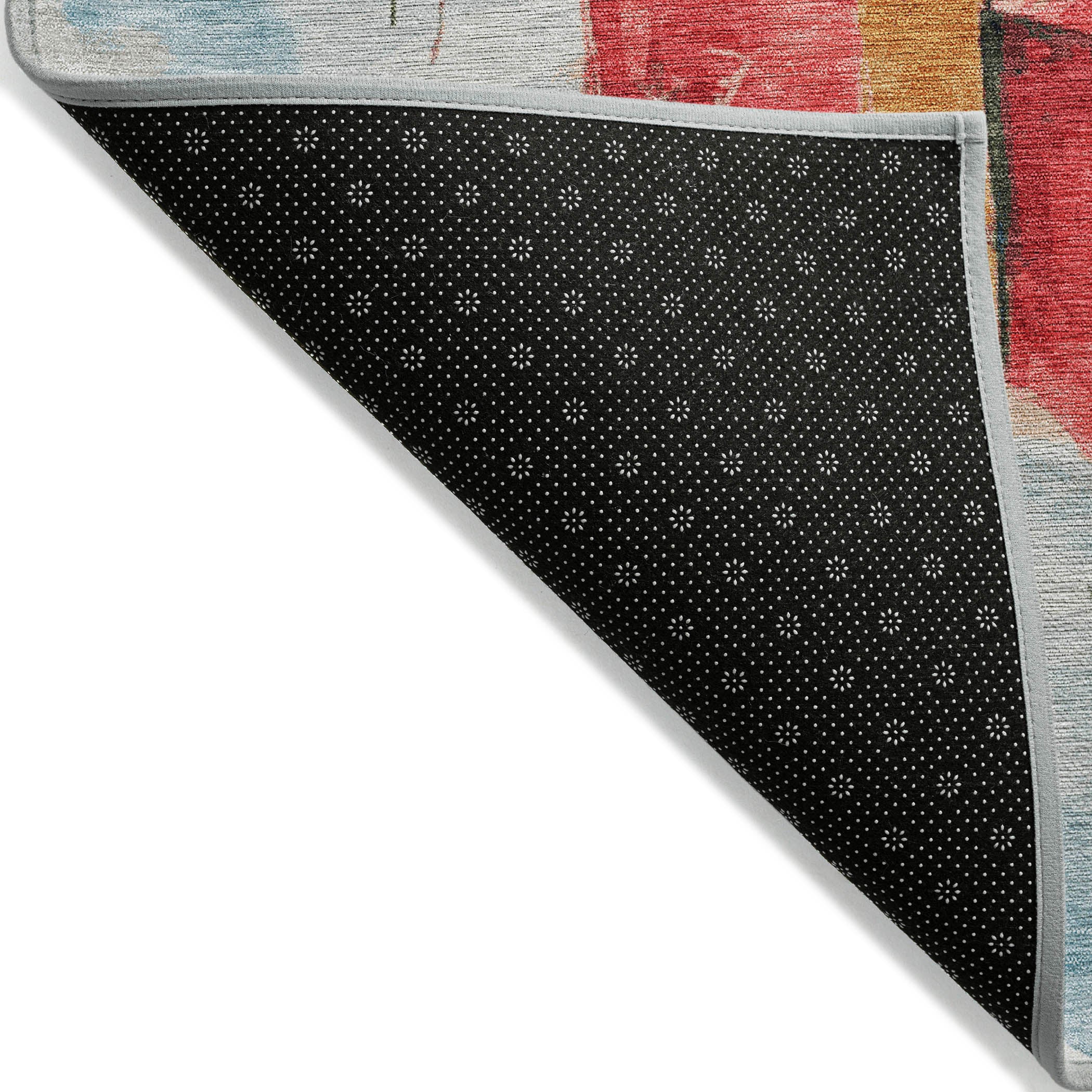 Luxury Machine Washable Indoor/Outdoor Holiday WN13 Blue Rug 1'8" x 2'6" #shape_Rectangle