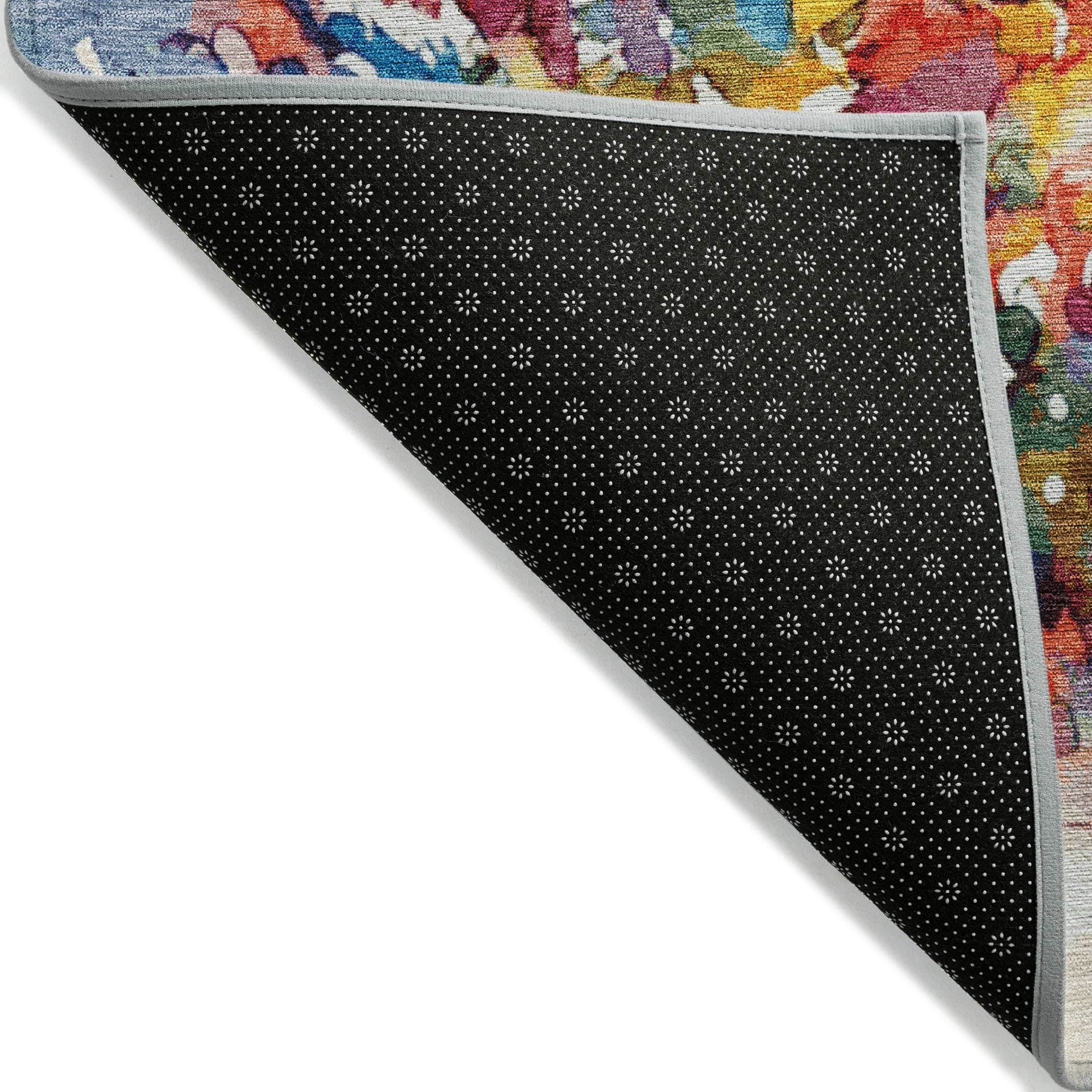 Luxury Machine Washable Indoor/Outdoor Holiday WN14 Navy Blue Rug 1'8" x 2'6" #shape_Rectangle