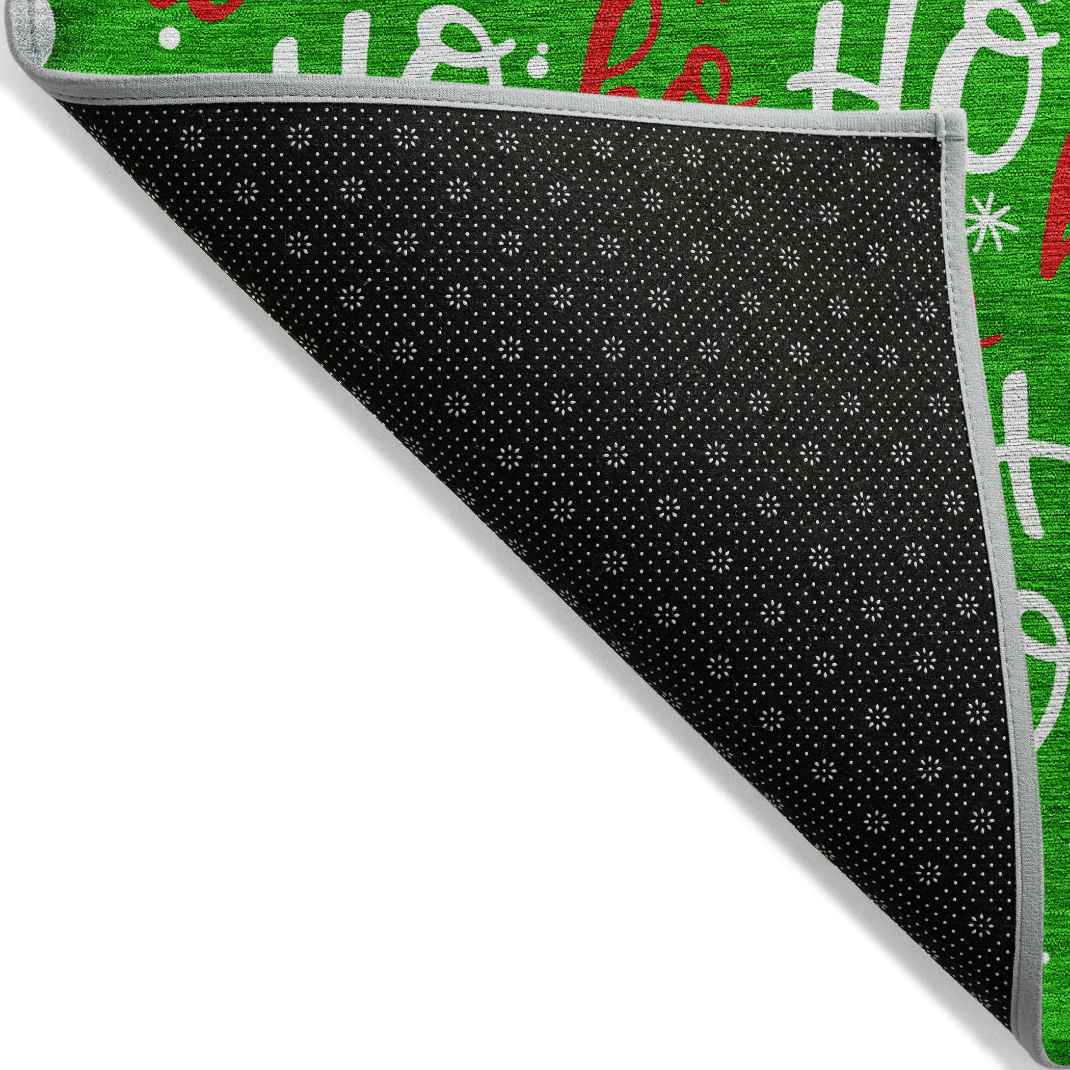 Luxury Machine Washable Indoor/Outdoor Holiday WN18 Green Rug 1'8" x 2'6" #shape_Rectangle
