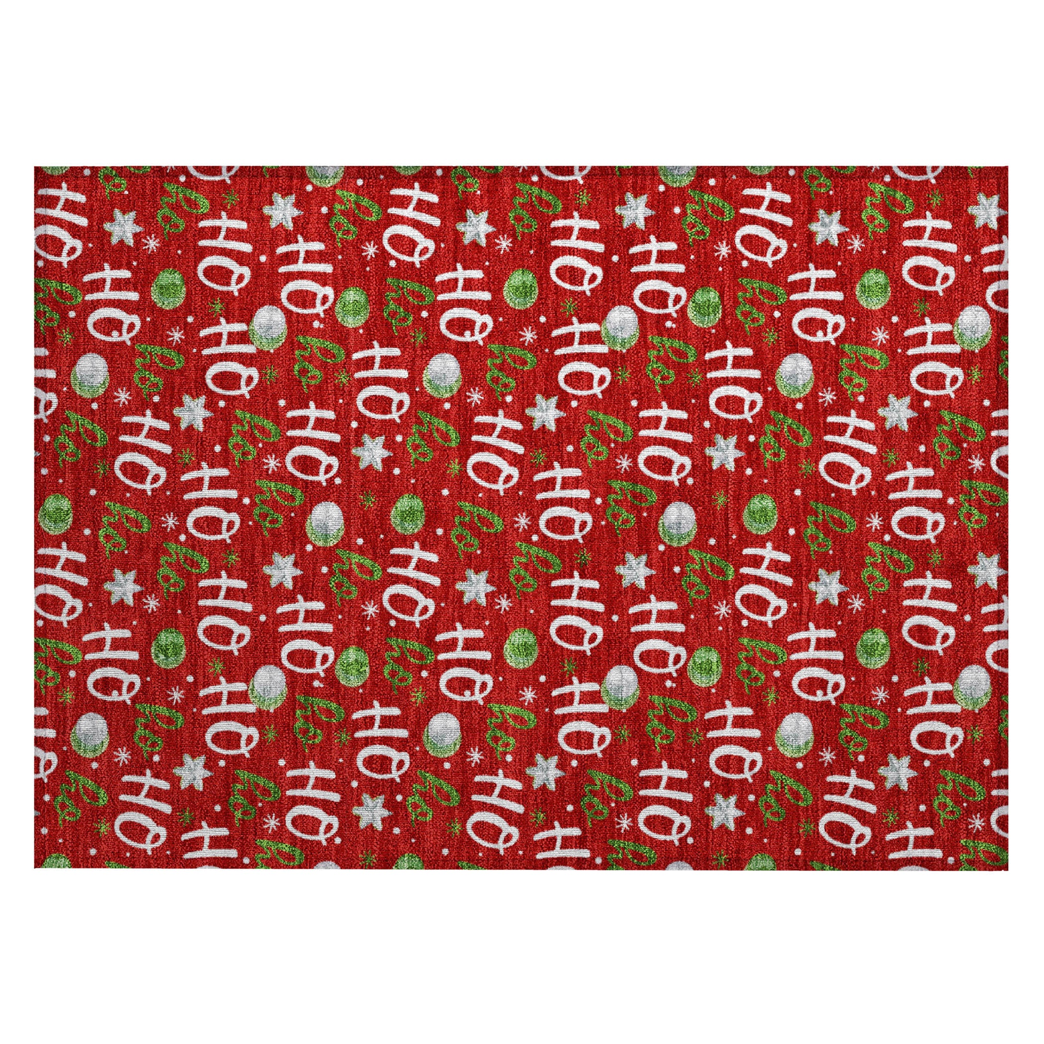 Luxury Machine Washable Indoor/Outdoor Holiday WN18 Red Rug 1'8" x 2'6" #shape_Rectangle