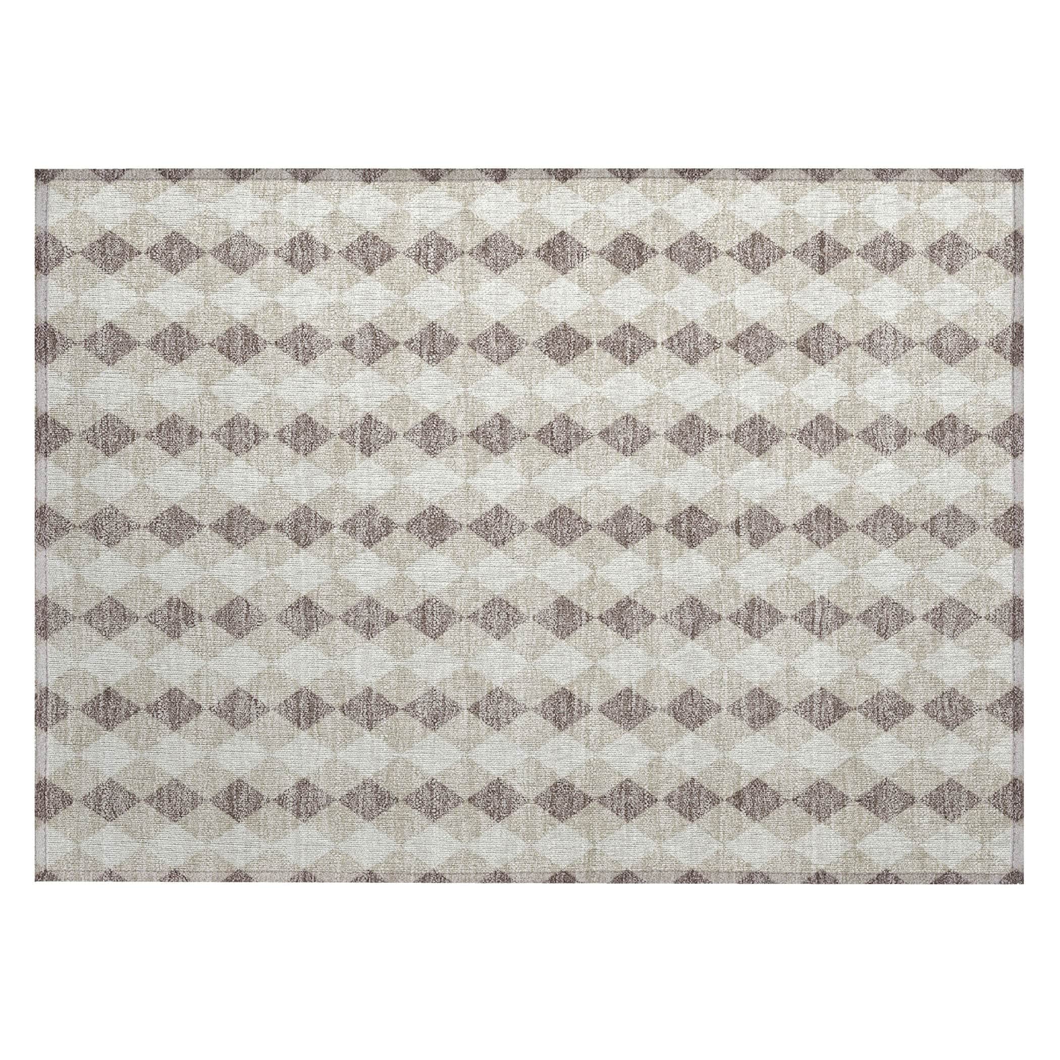 Luxury Machine Washable Indoor/Outdoor Holiday WN20 Beige Ivory Rug 1'8" x 2'6" #shape_Rectangle