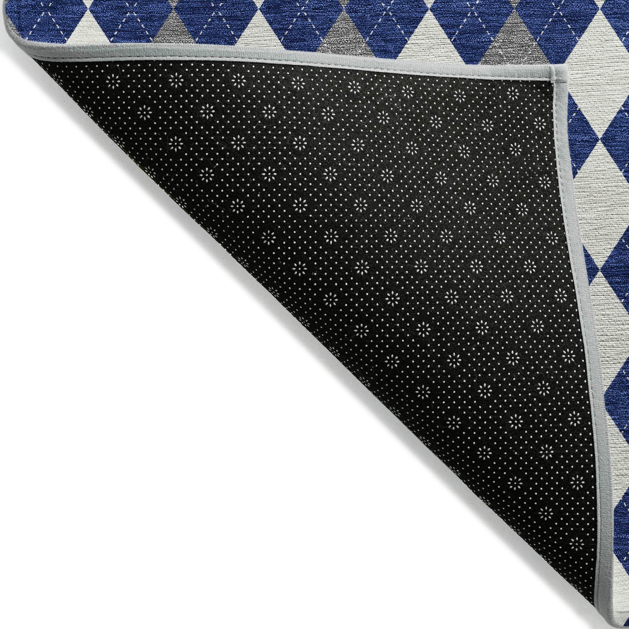 Luxury Machine Washable Indoor/Outdoor Holiday WN20 Navy Blue Rug 1'8" x 2'6" #shape_Rectangle