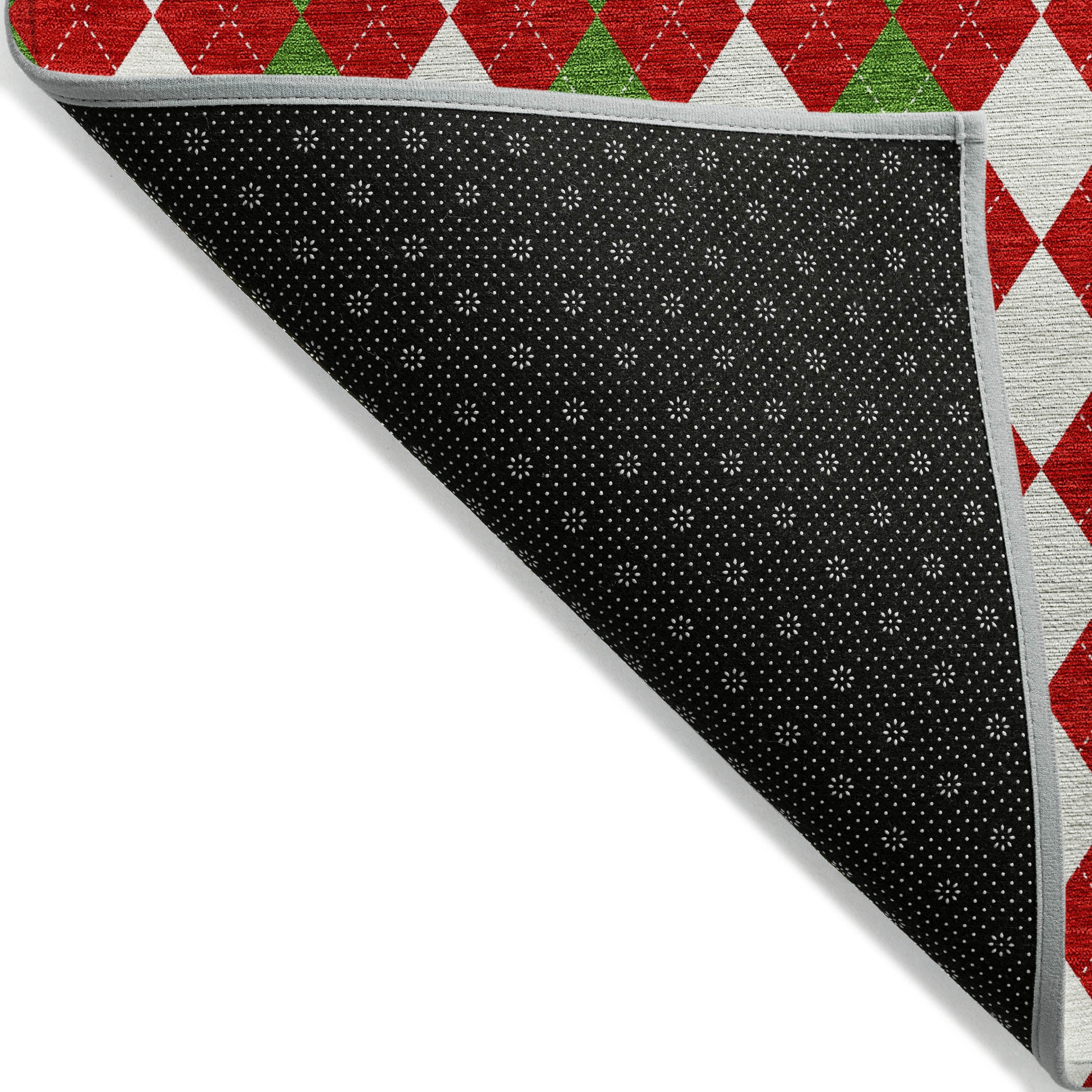 Luxury Machine Washable Indoor/Outdoor Holiday WN20 Red Rug 1'8" x 2'6" #shape_Rectangle