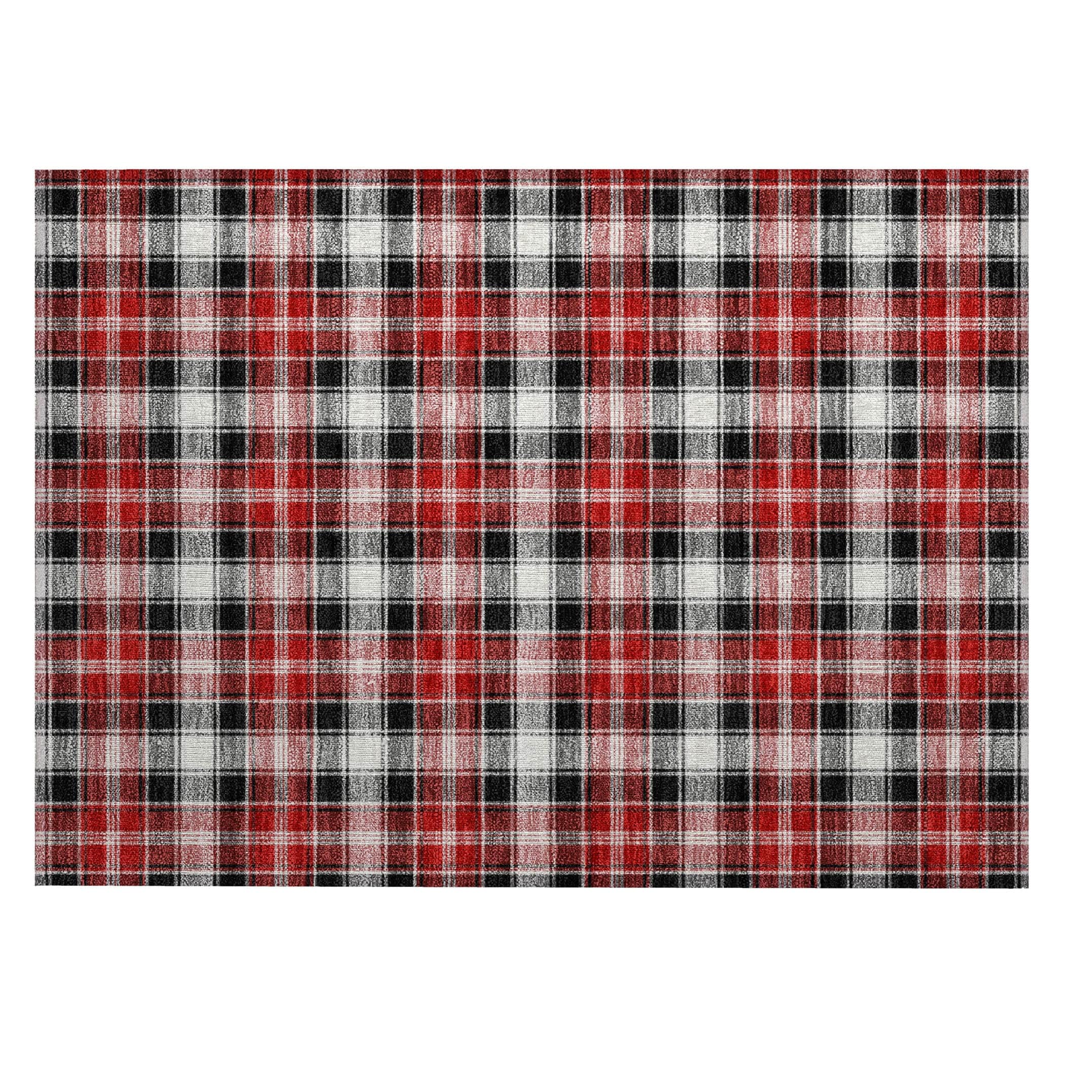 Luxury Machine Washable Indoor/Outdoor Holiday WN25 Black Rug 1'8" x 2'6" #shape_Rectangle