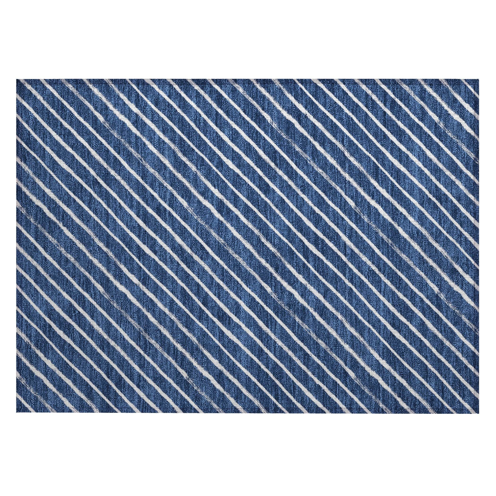 Luxury Machine Washable Indoor/Outdoor Holiday WN27 Navy Blue Rug 1'8" x 2'6" #shape_Rectangle