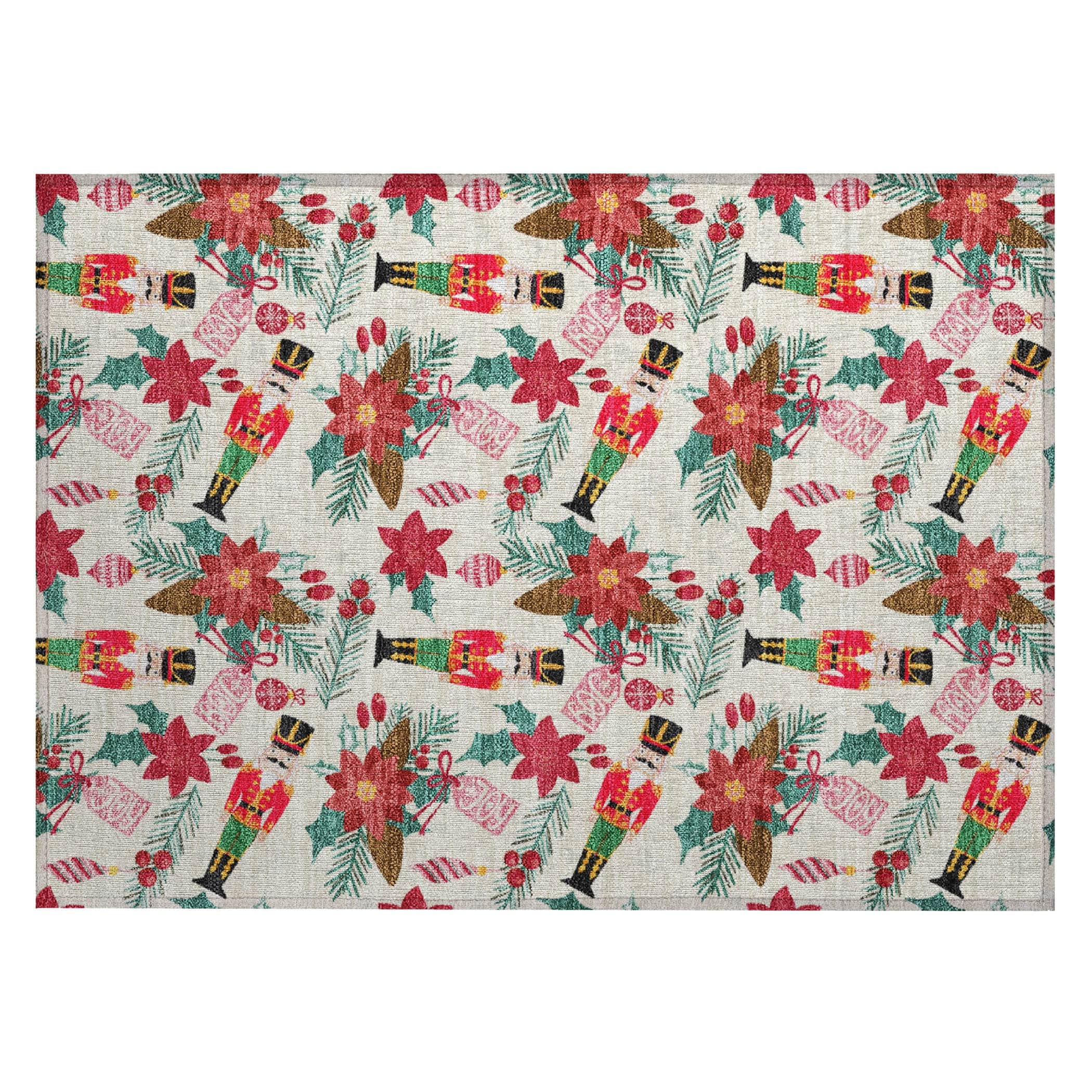 Luxury Machine Washable Indoor/Outdoor Holiday WN30 Ivory Rug 1'8" x 2'6" #shape_Rectangle