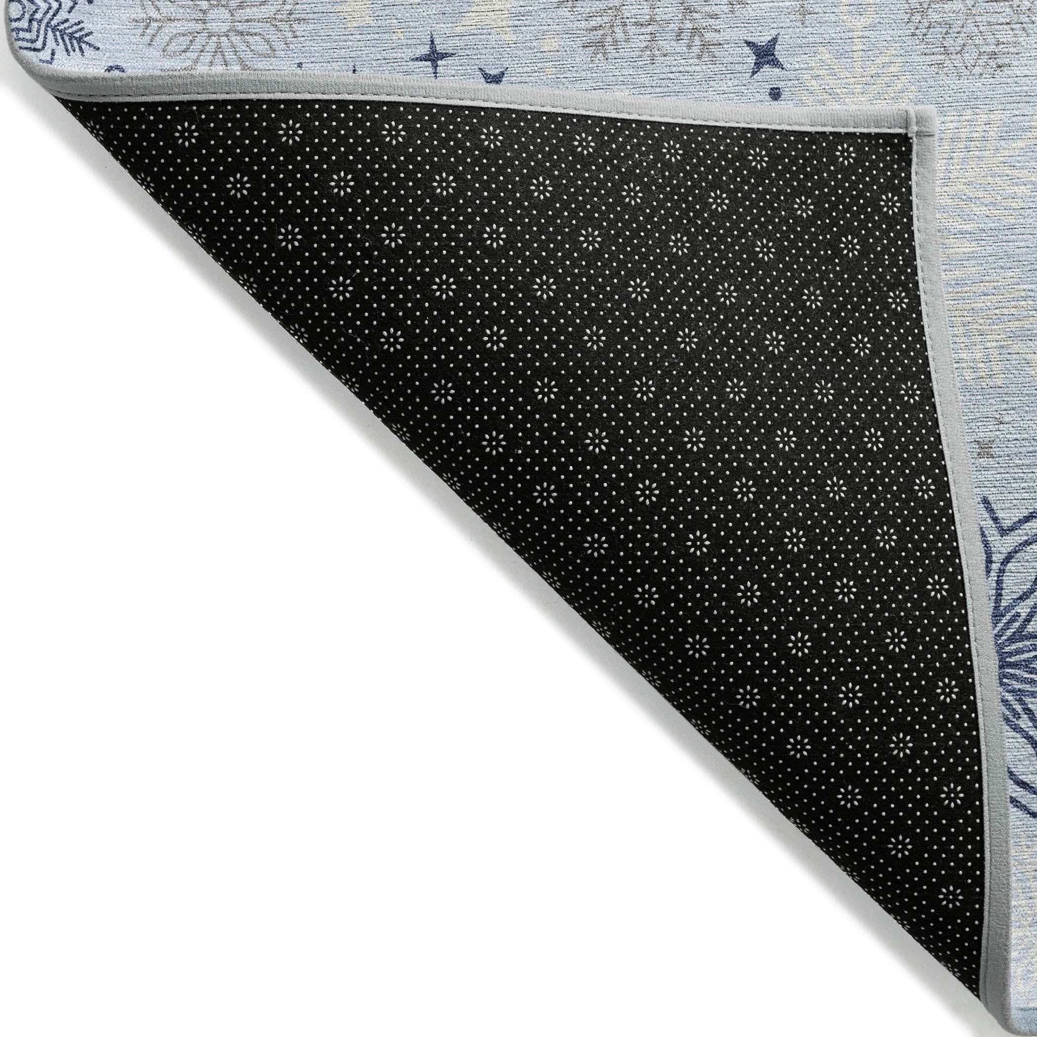 Luxury Machine Washable Indoor/Outdoor Holiday WN31 Sky Blue Rug 1'8" x 2'6" #shape_Rectangle