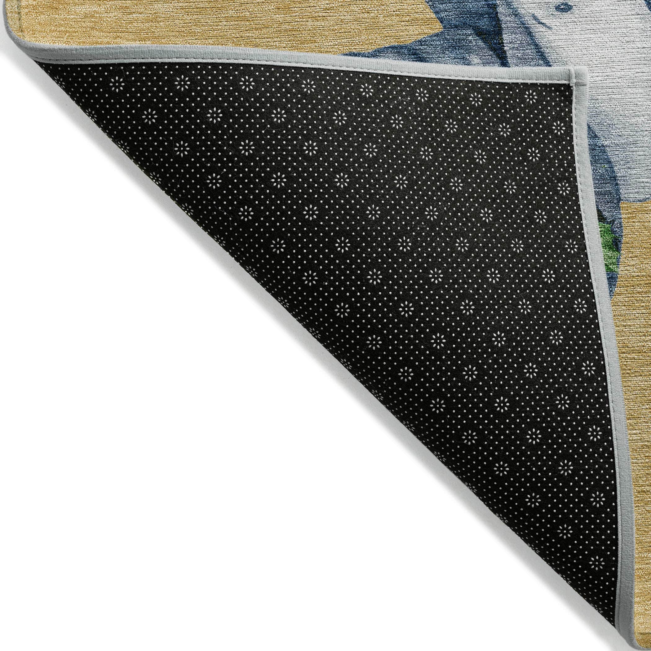 Luxury Machine Washable Indoor/Outdoor Holiday WN34 Gold Rug 1'8" x 2'6" #shape_Rectangle