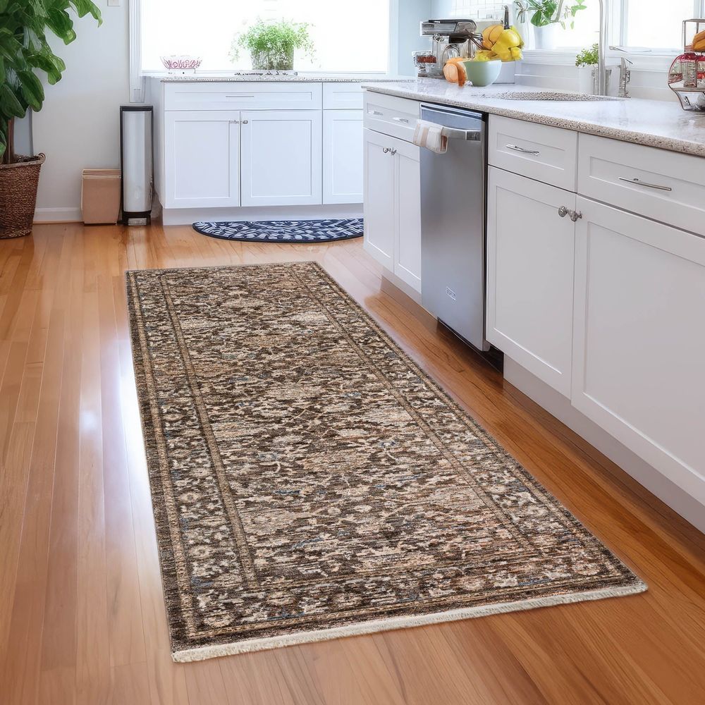 Yarra YA1 Fudge Brown Area Rug #color_fudge brown