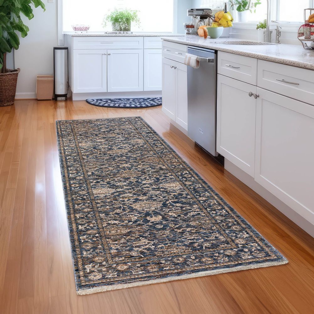 Yarra YA1 Navy Blue Area Rug #color_navy blue