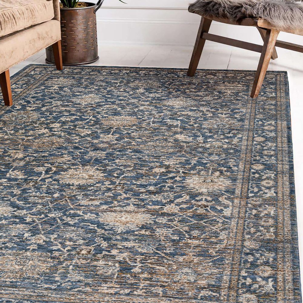 Yarra YA1 Navy Blue Area Rug #color_navy blue