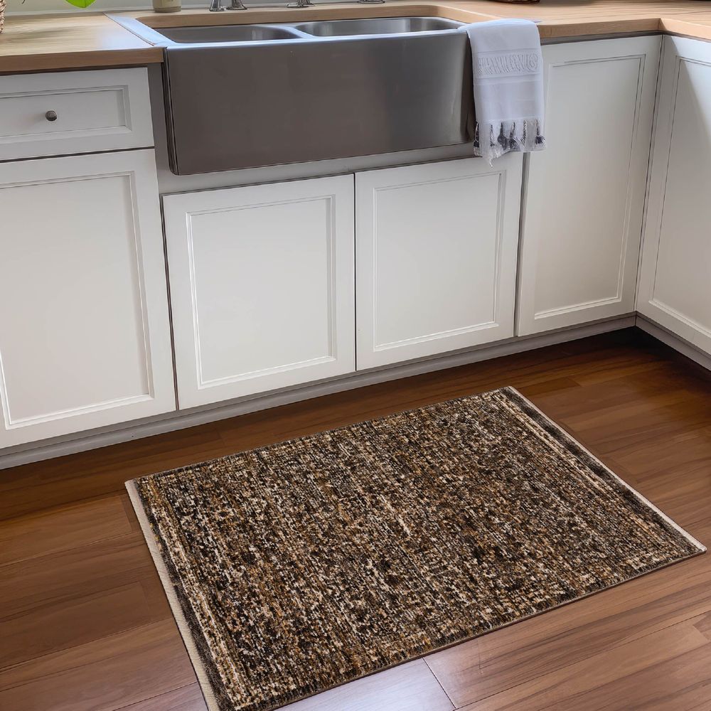 Yarra YA2 Fudge Brown Area Rug #color_fudge brown