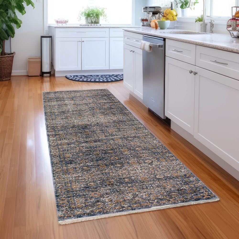 Yarra YA6 Navy Blue Area Rug #color_navy blue