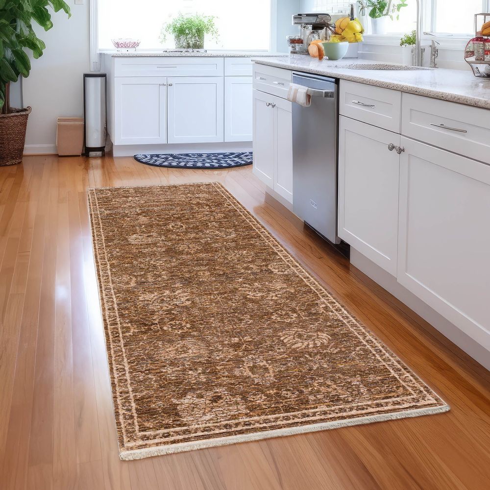 Yarra YA7 Chocolate Brown Area Rug #color_chocolate brown