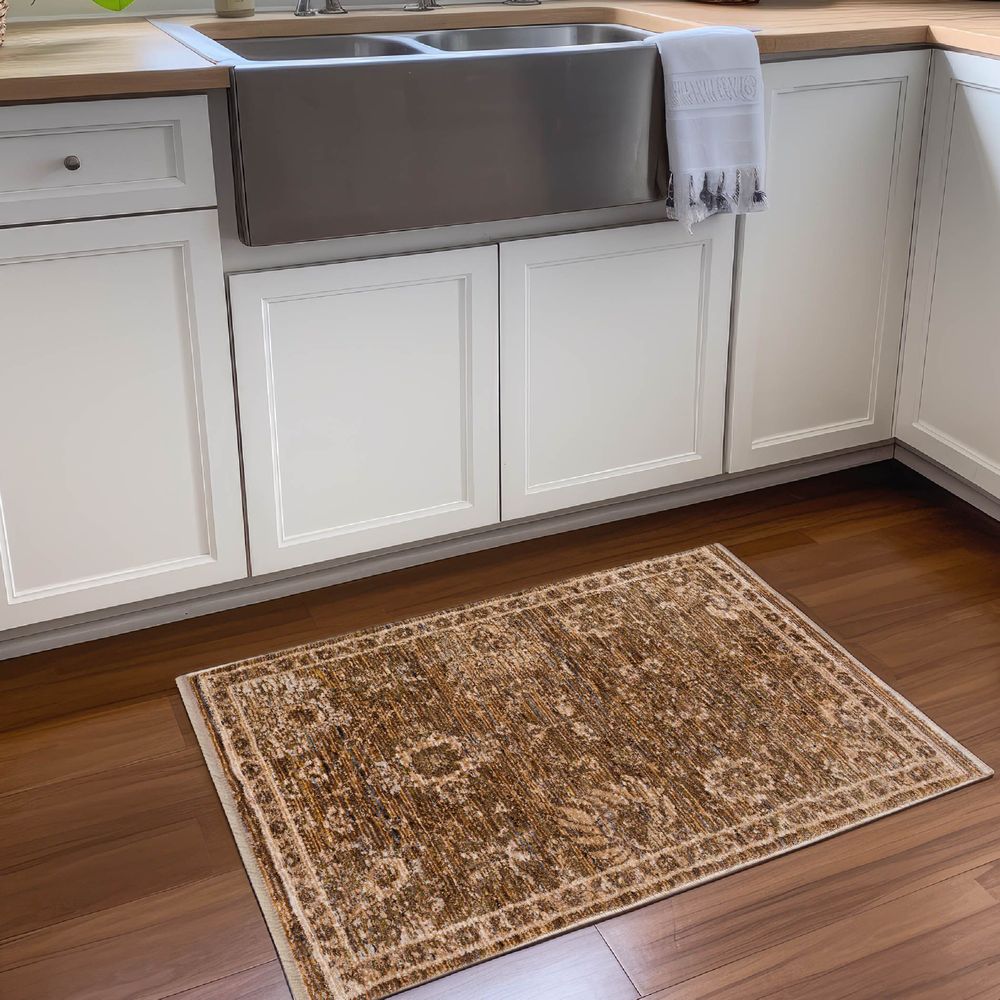 Yarra YA7 Chocolate Brown Area Rug #color_chocolate brown