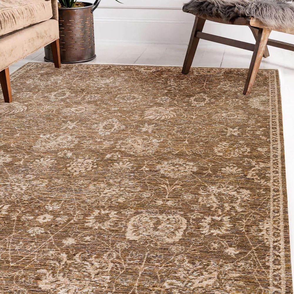 Yarra YA7 Chocolate Brown Area Rug #color_chocolate brown