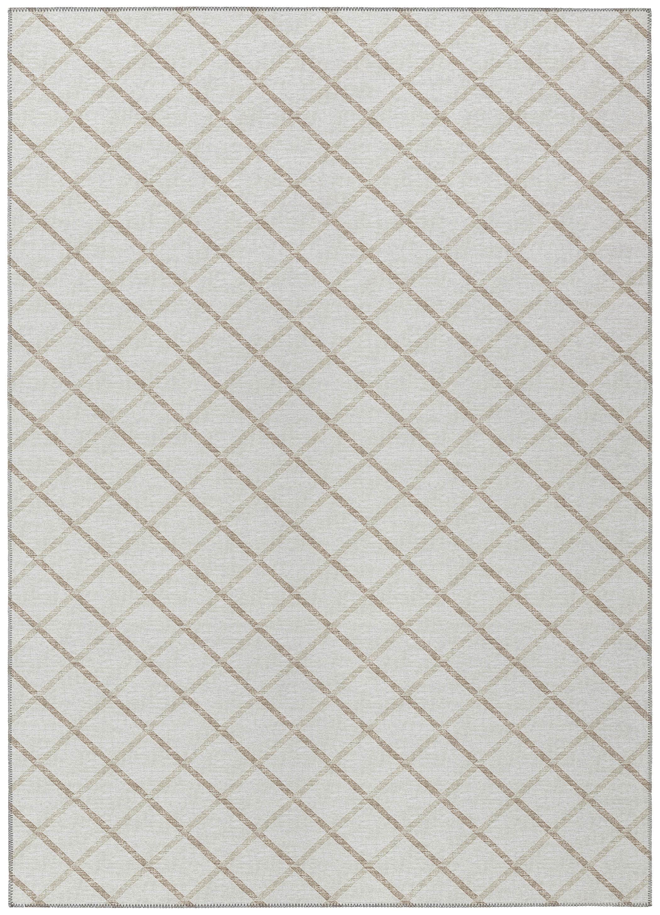 Luxury Machine Washable Indoor/Outdoor Transitional YO1 Ivory Rug 3' x 5' #shape_Rectangle