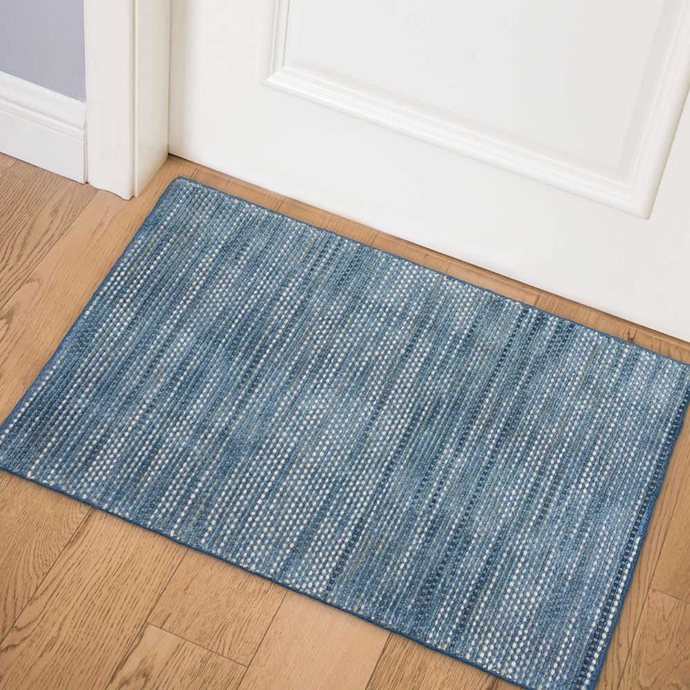 Zion ZN1 Navy Blue Area Rug #color_navy blue