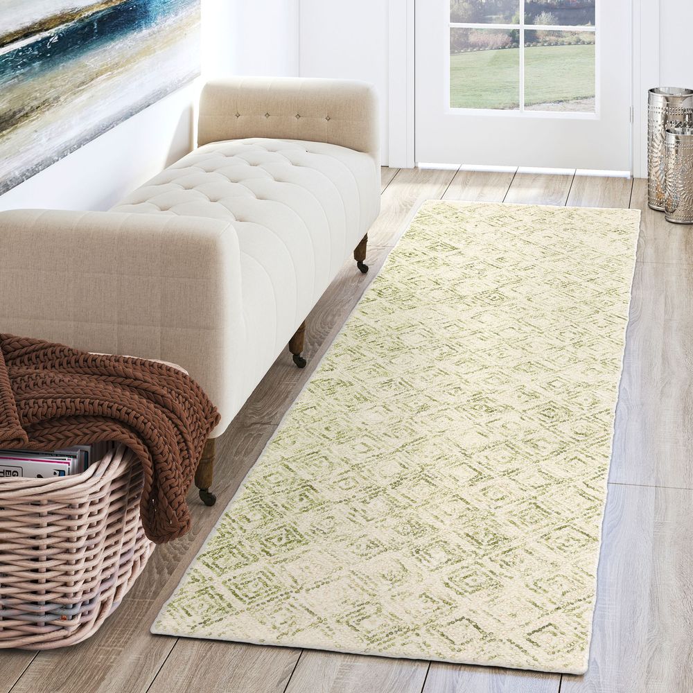 Zoe ZZ1 Lime Green Area Rug #color_lime green