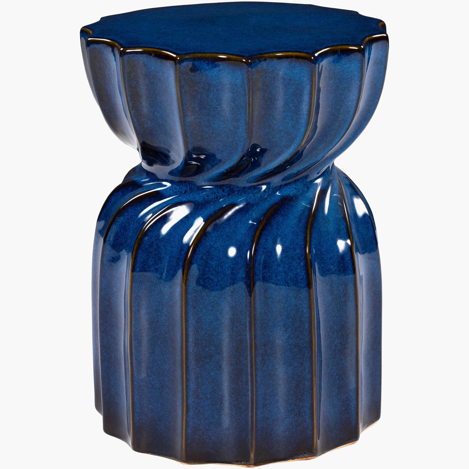 Alexia Garden Stool in Blue