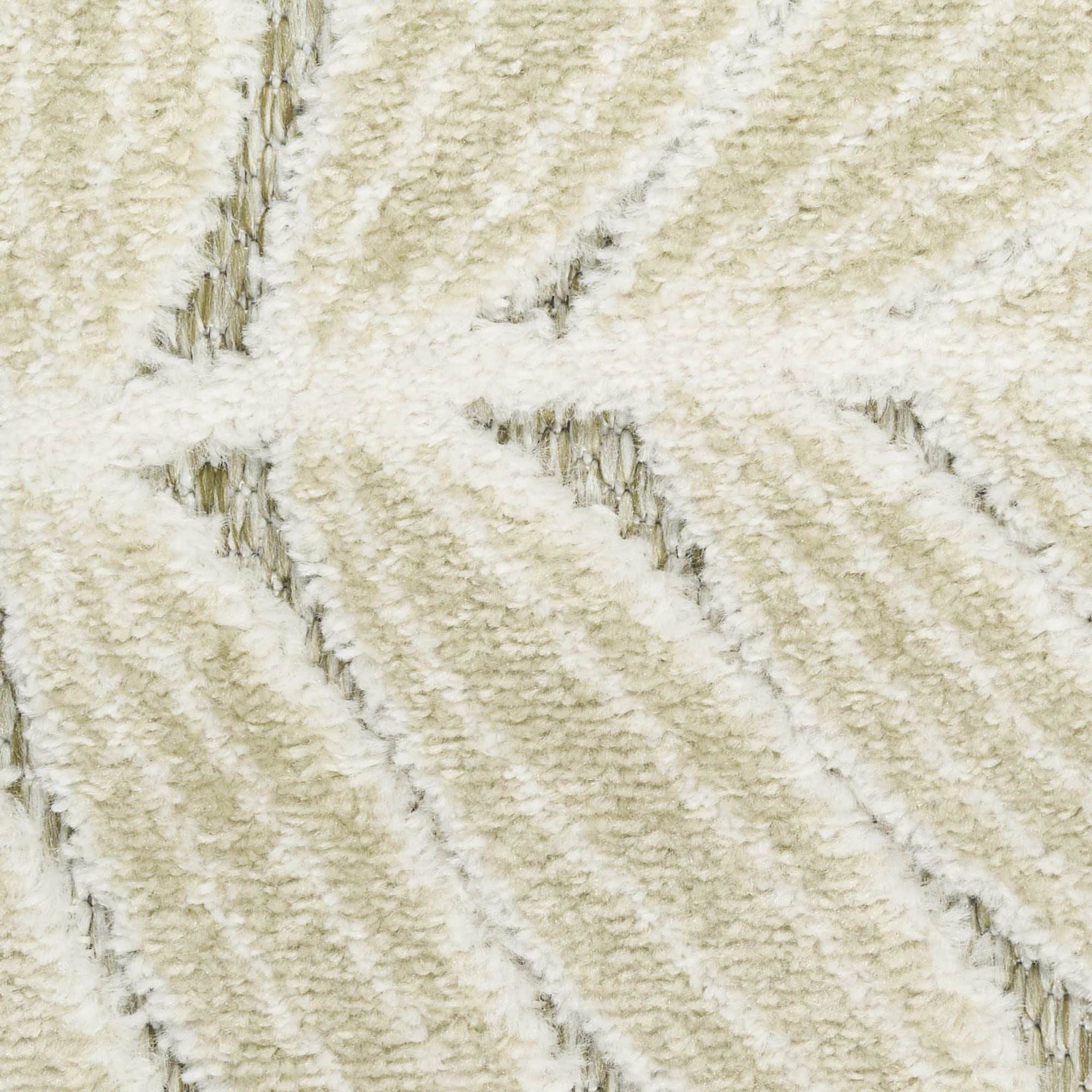 Ivory Sage Tropical Leaf Indoor/Outdoor Patio Rug