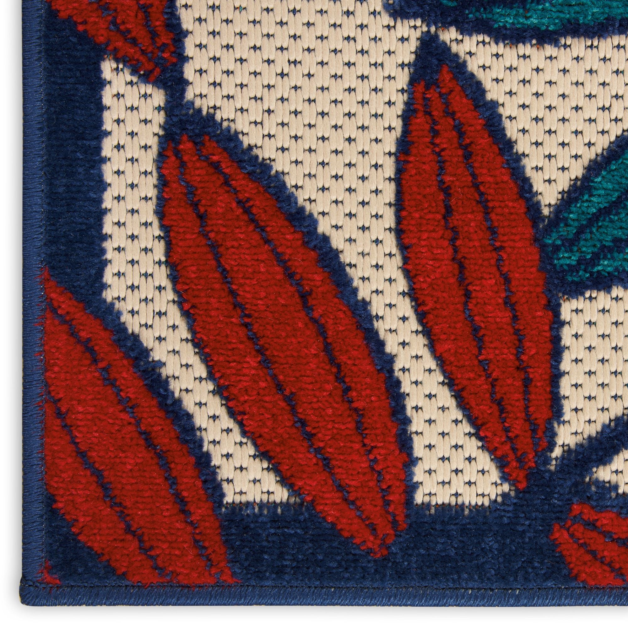 Multicolor Tropical Leaf Indoor/Outdoor Patio Rug