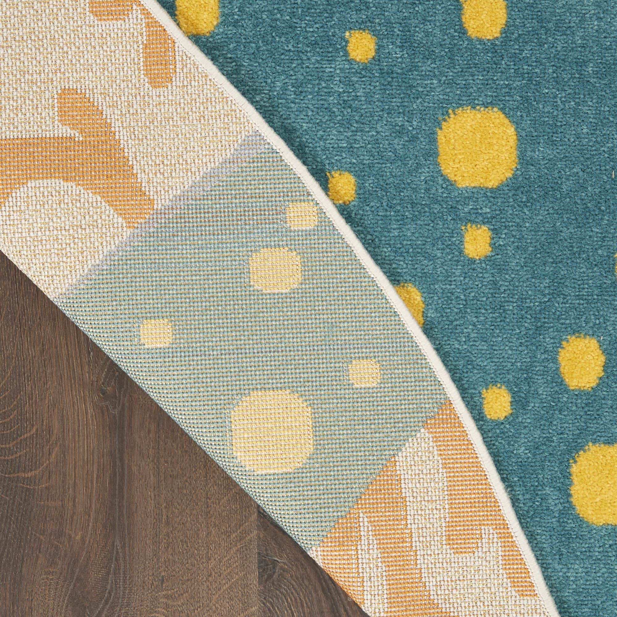 Multicolor Coastal Indoor Outdoor Polypropylene Area Rug