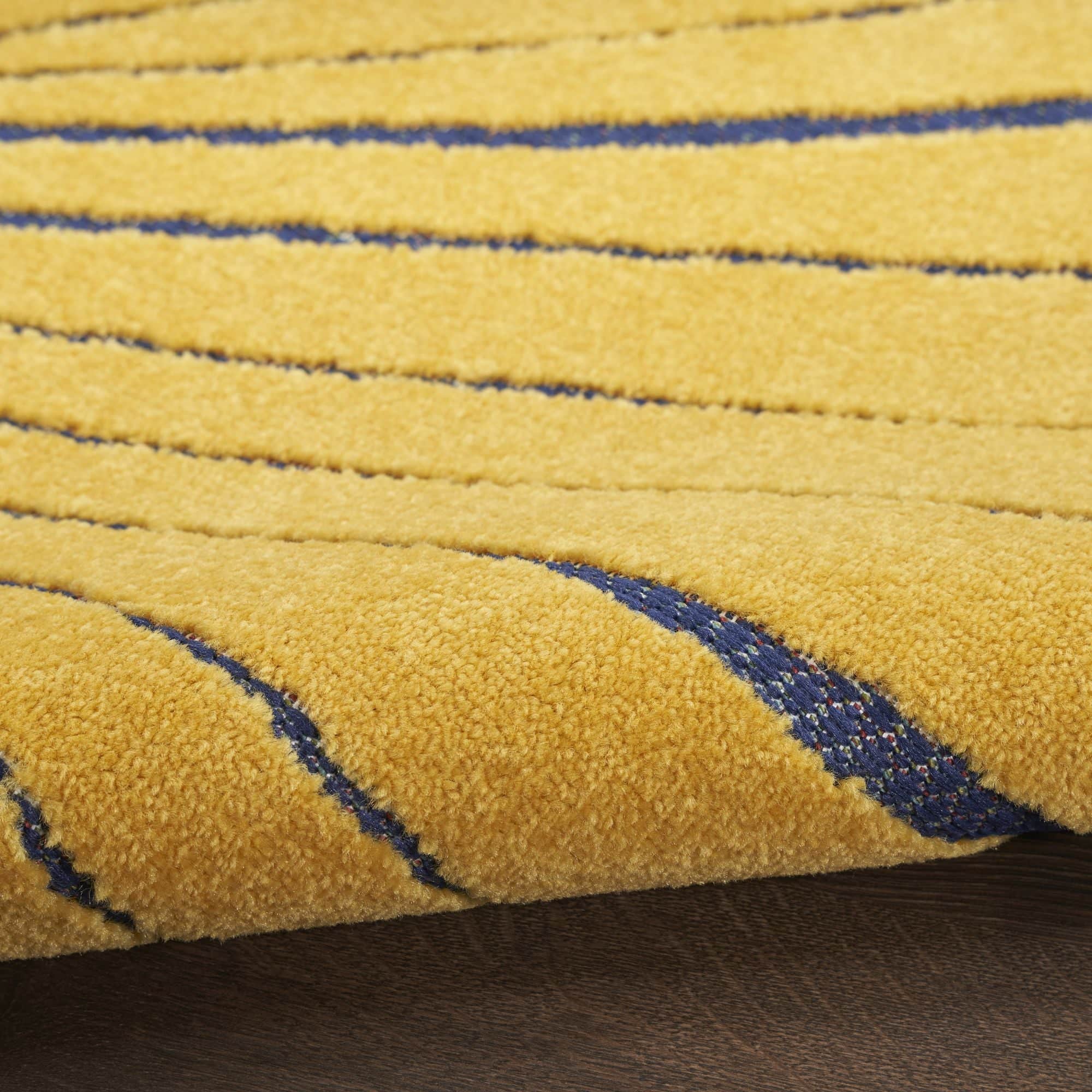 Navy Multicolor Coastal Indoor Outdoor Polypropylene Area Rug