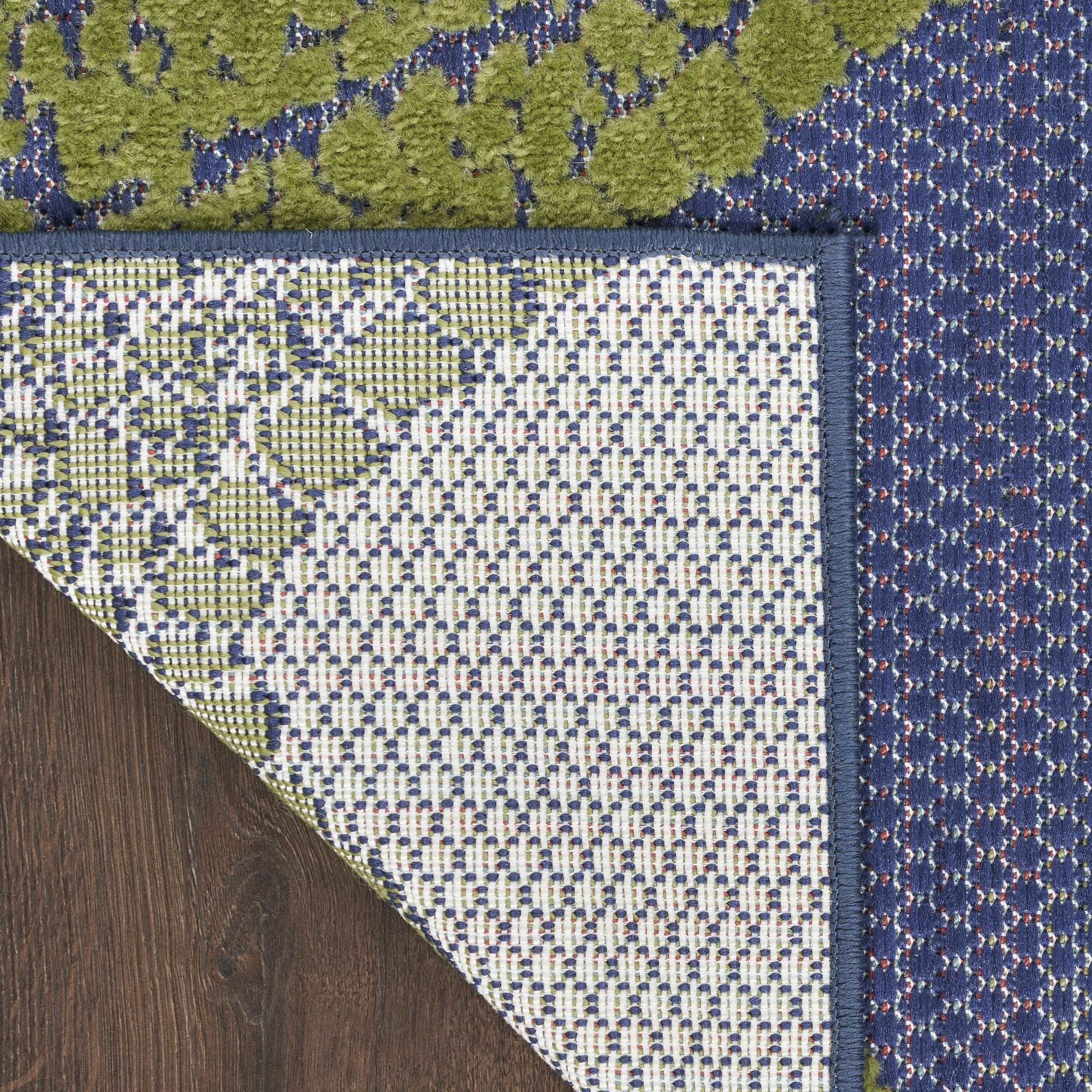 Blue Multicolor Indoor Outdoor Starfish Pattern Rug