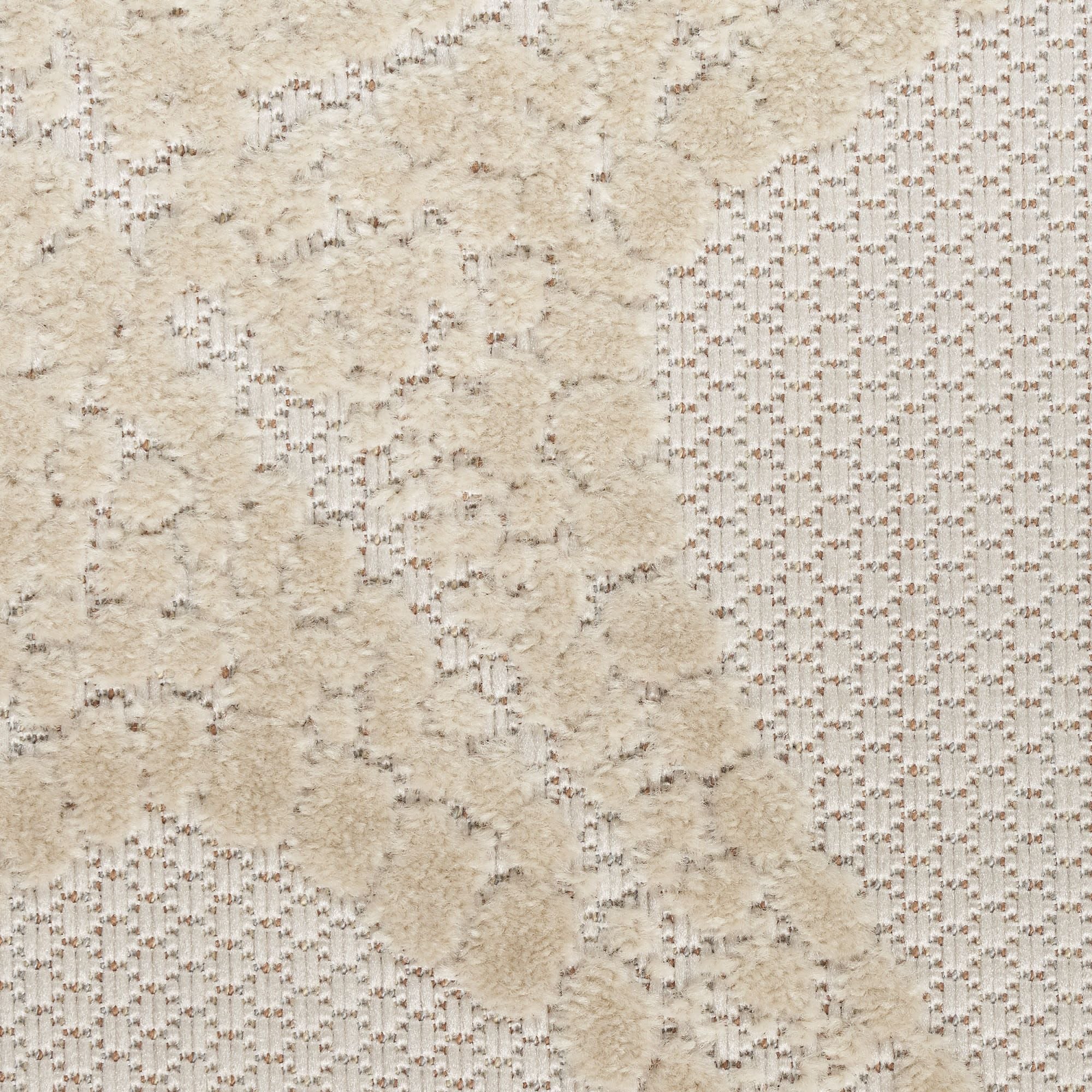Ivory Multicolor Indoor Outdoor Starfish Pattern Rug