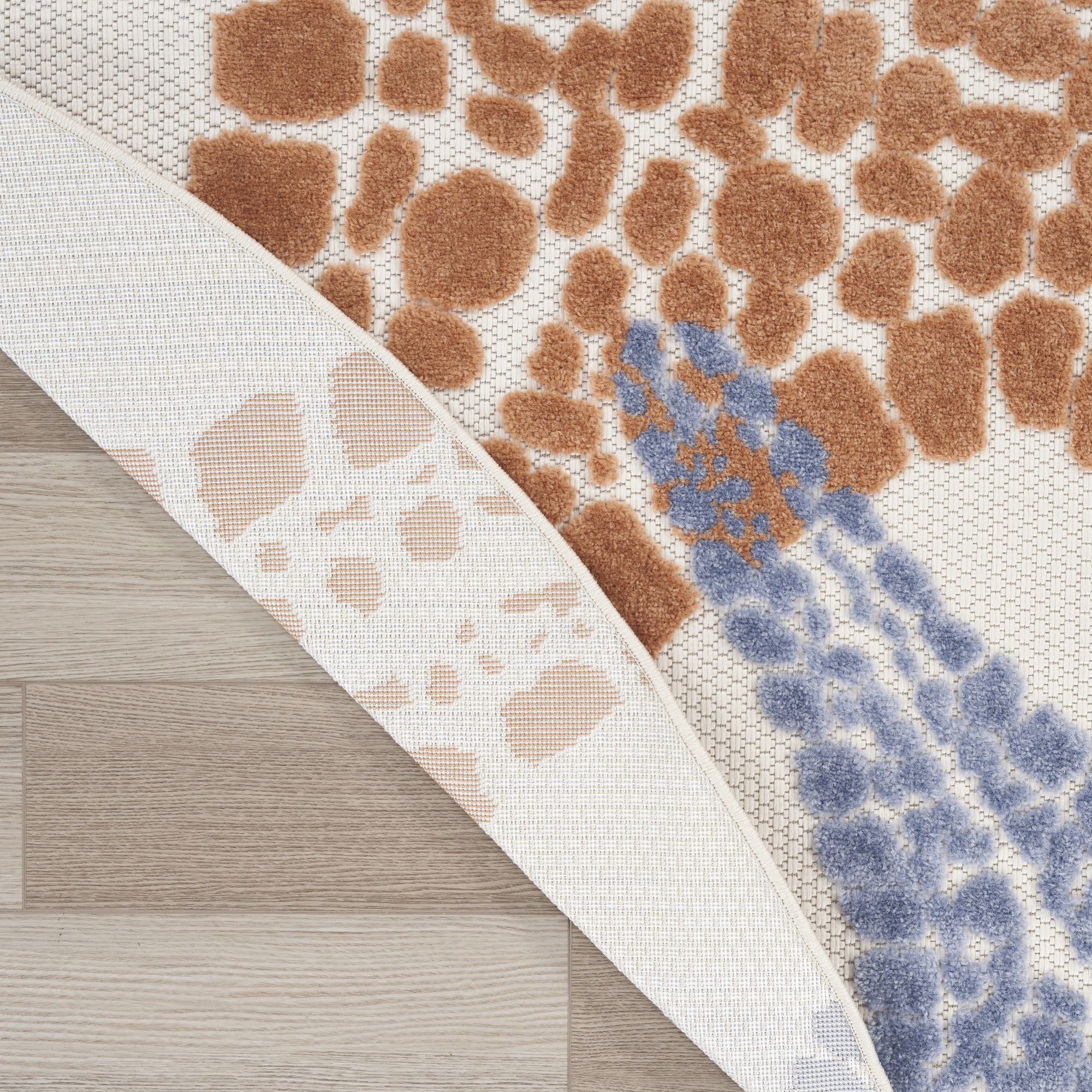 Ivory Multicolor Indoor Outdoor Starfish Pattern Rug