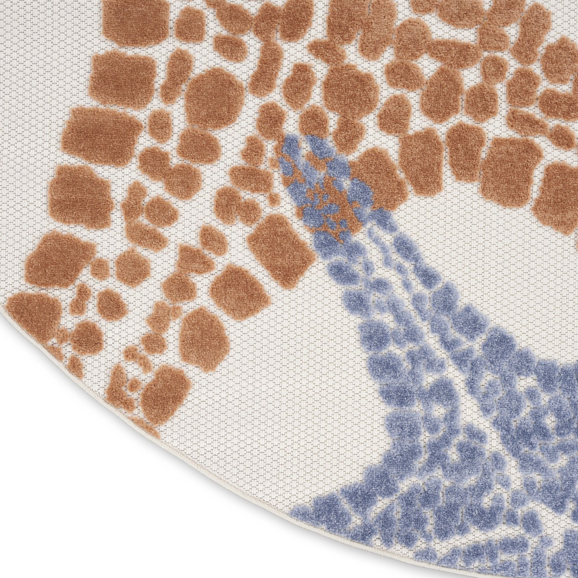 Ivory Multicolor Indoor Outdoor Starfish Pattern Rug