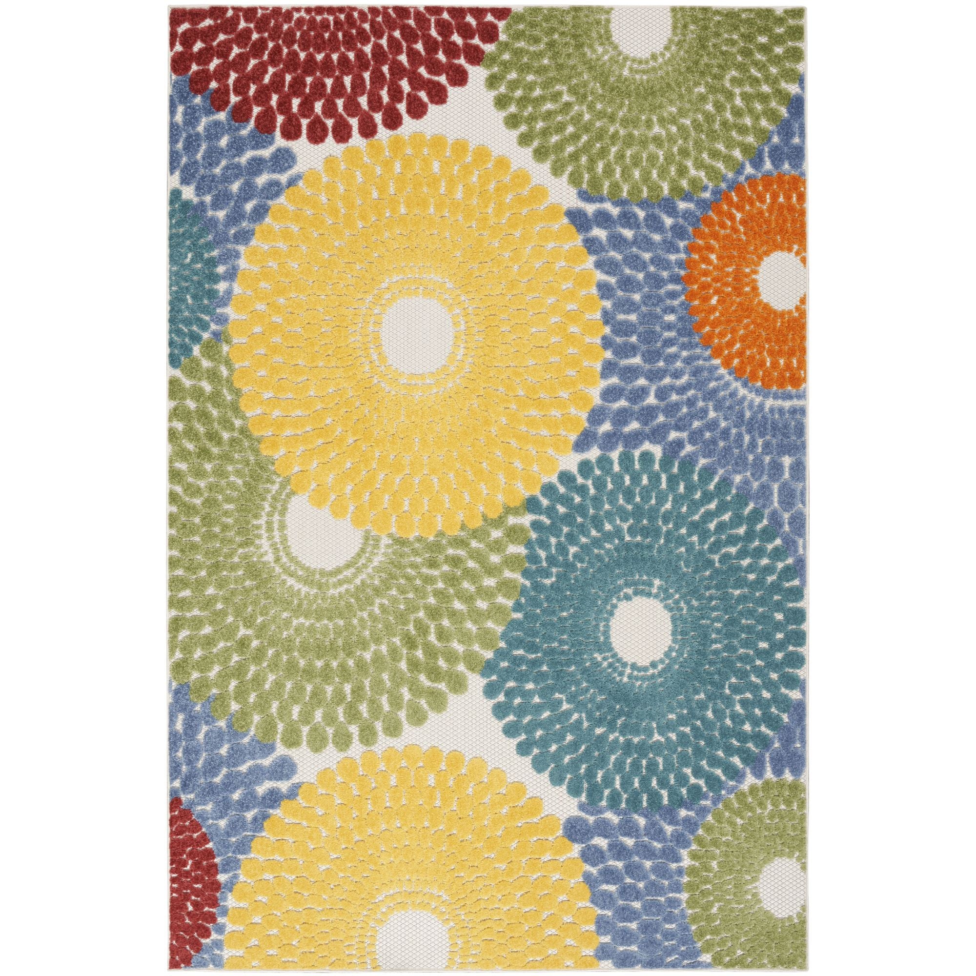 Multicolor Geometric Indoor Outdoor Area Rug