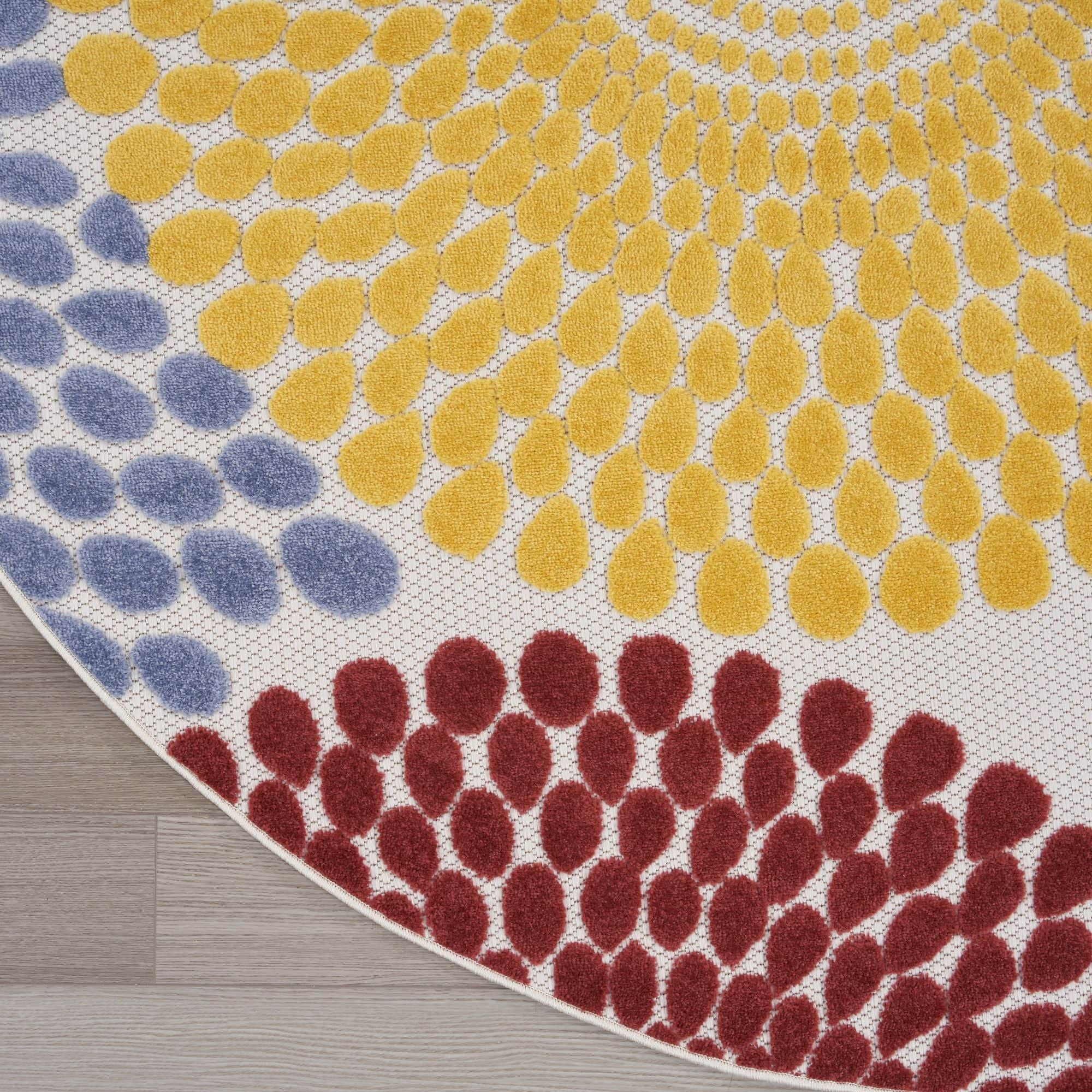 Multicolor Geometric Indoor Outdoor Area Rug