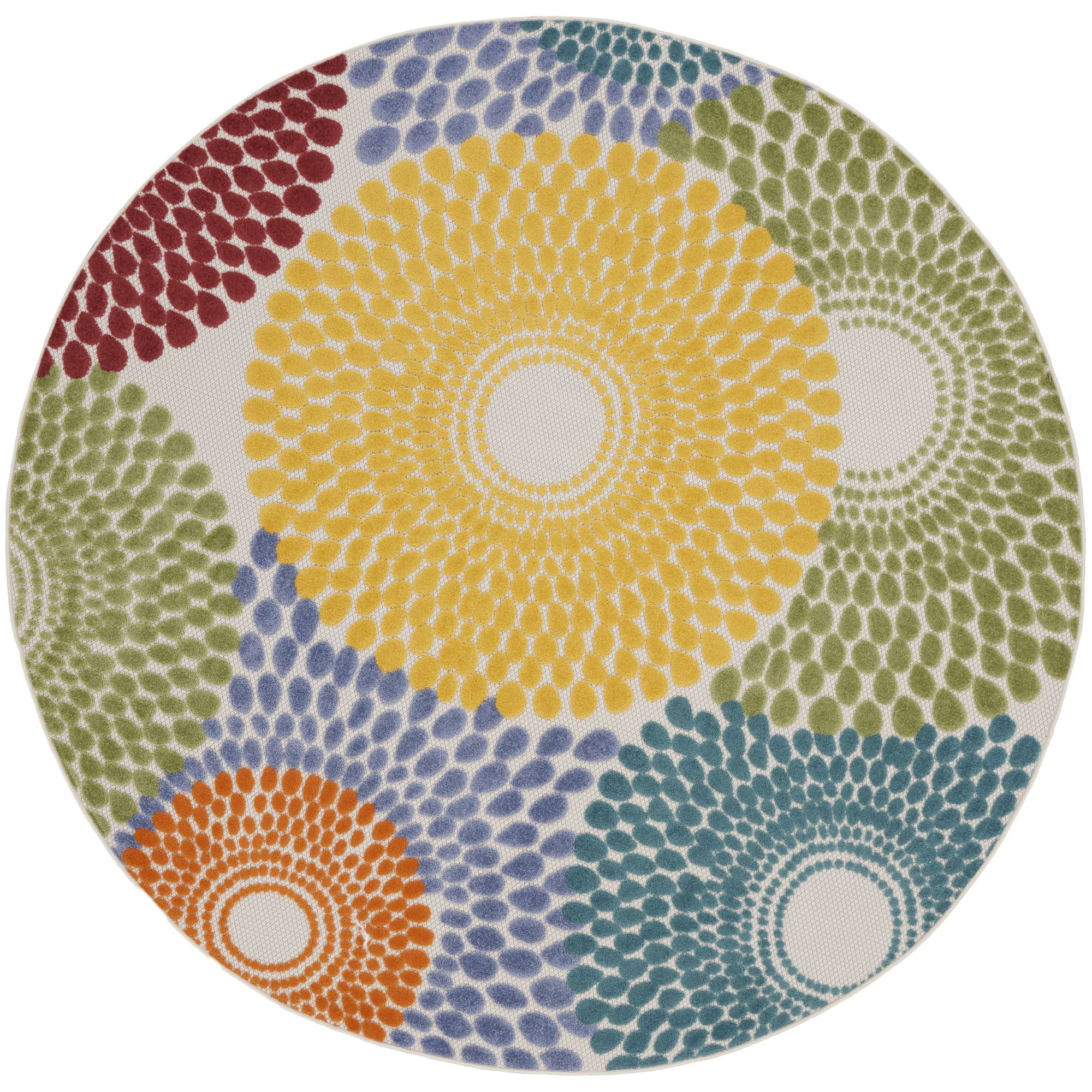 Multicolor Geometric Indoor Outdoor Area Rug