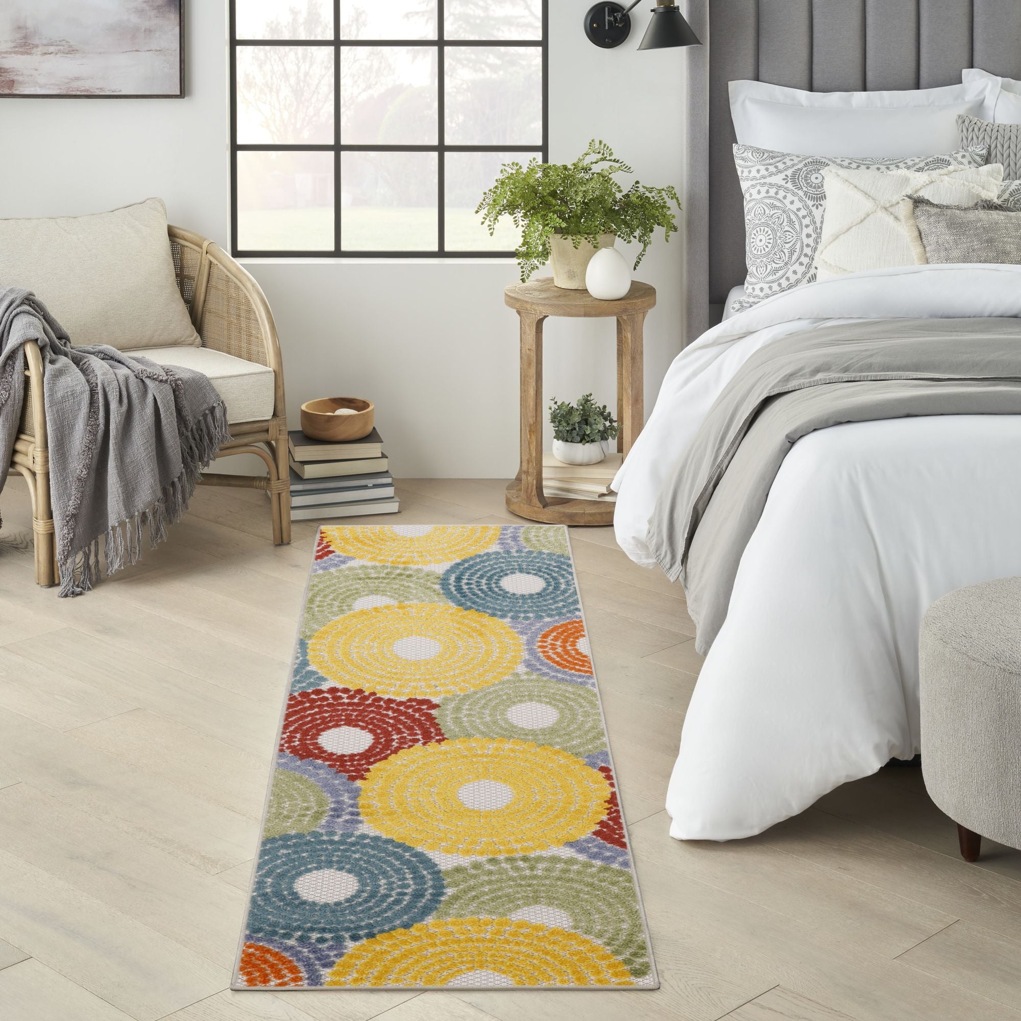 Multicolor Geometric Indoor Outdoor Area Rug