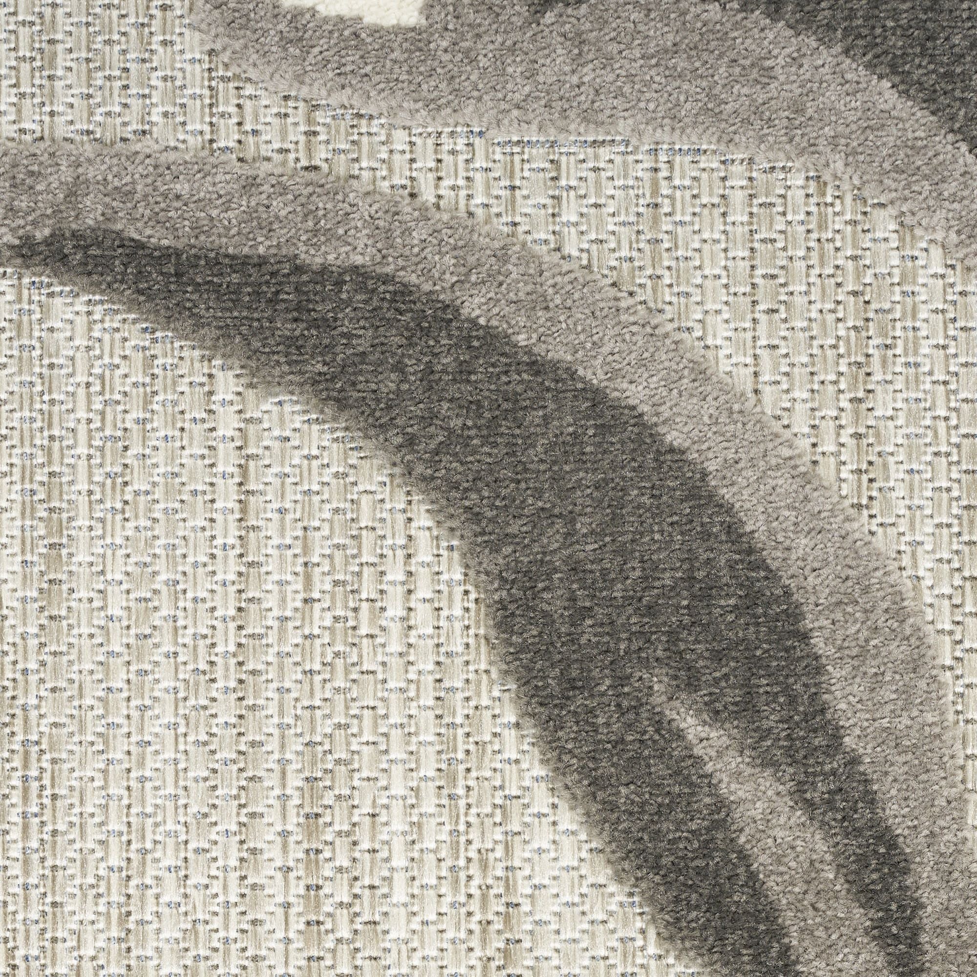 Beige Contemporary Indoor Outdoor Floral Area Rug