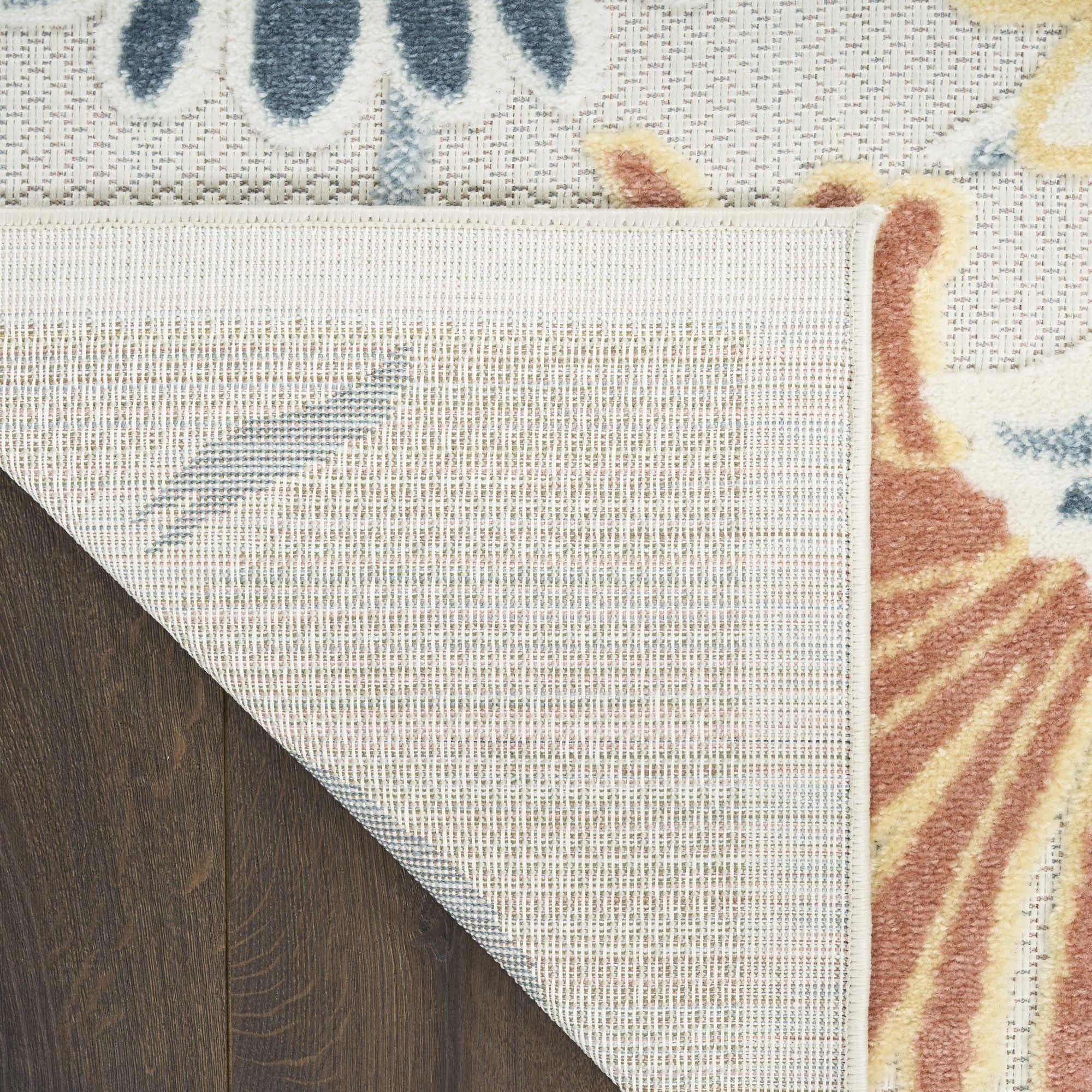 Ivory Rose Contemporary Indoor Outdoor Floral Area Rug