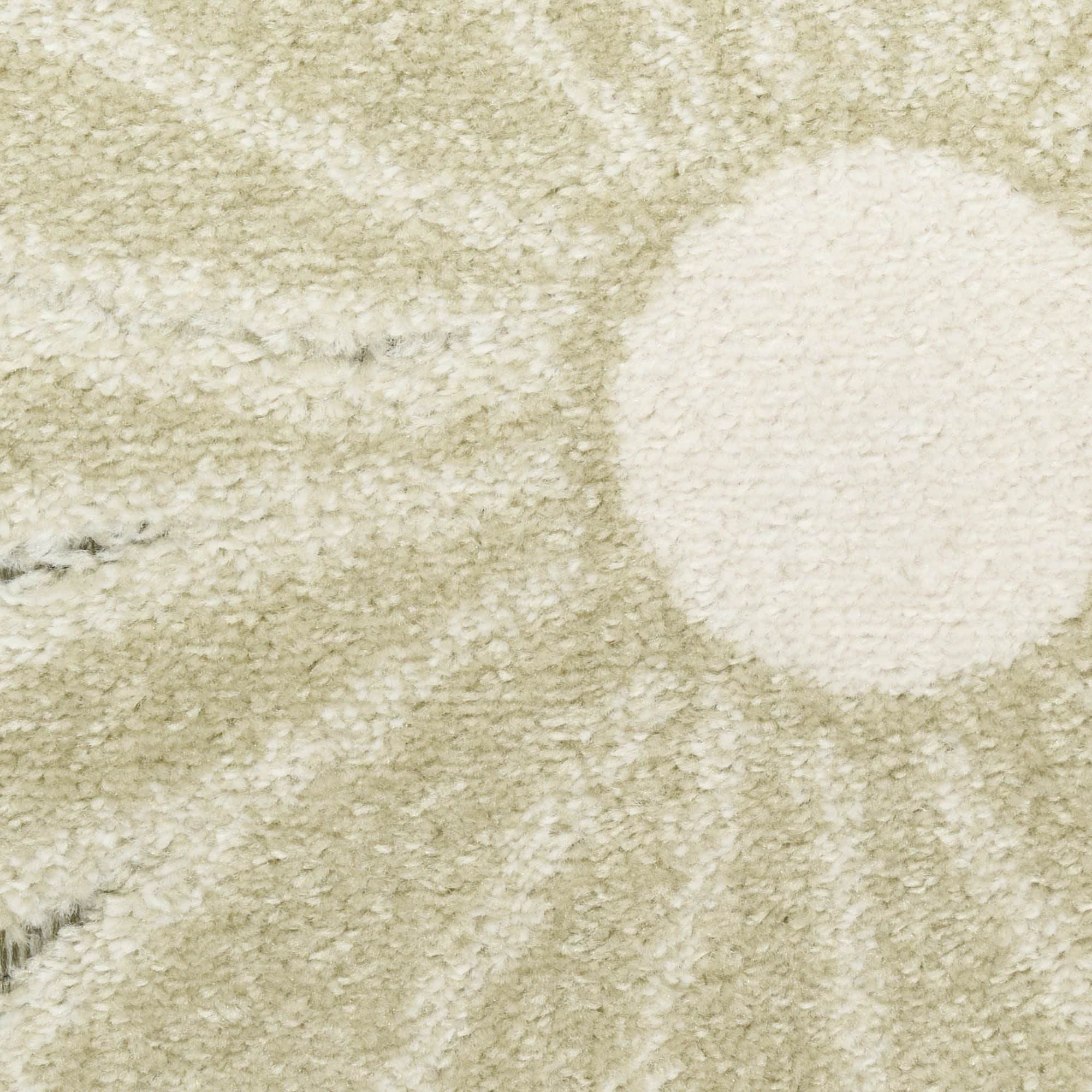Ivory Sage Contemporary Indoor Outdoor Floral Area Rug