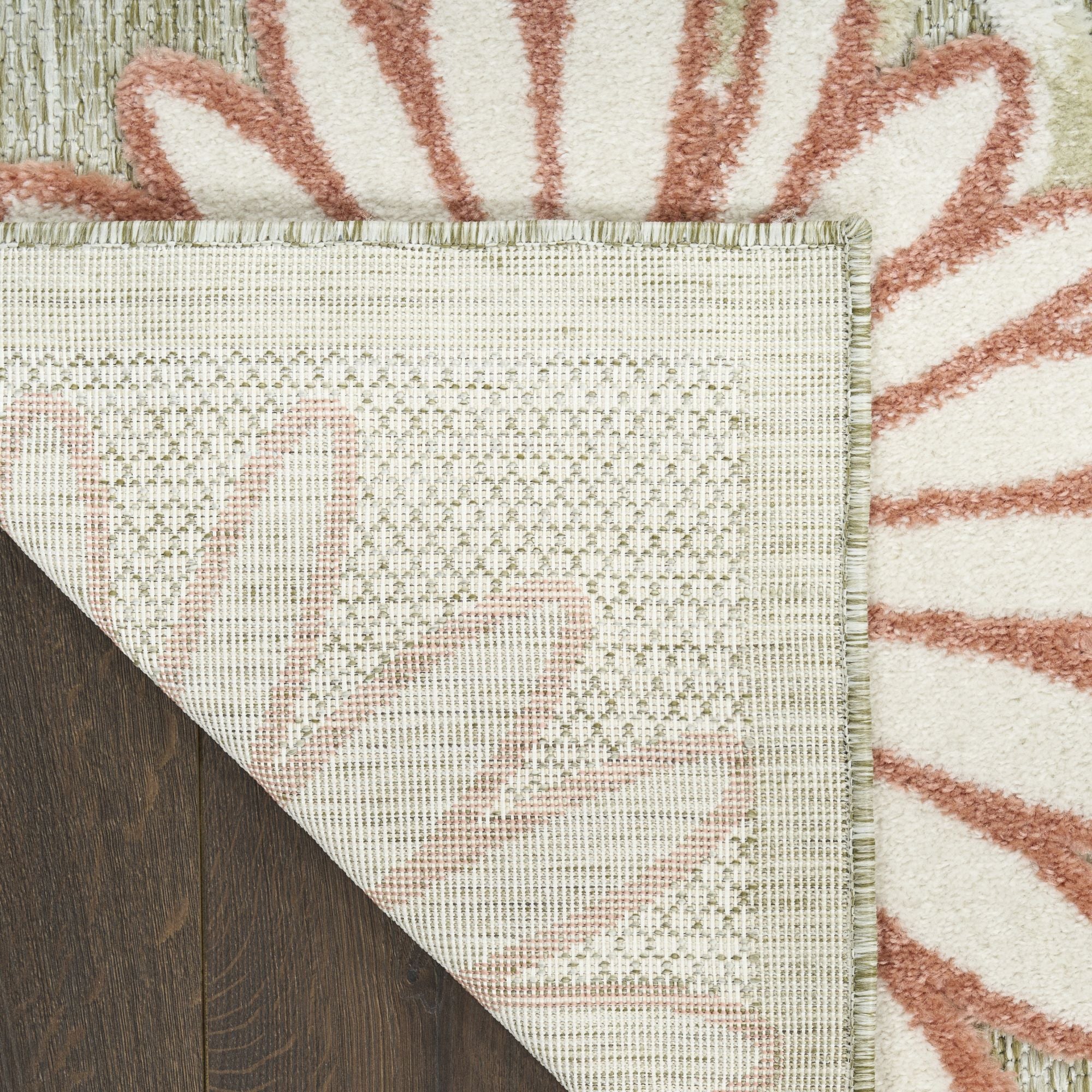 Sage Rose Contemporary Indoor Outdoor Floral Area Rug