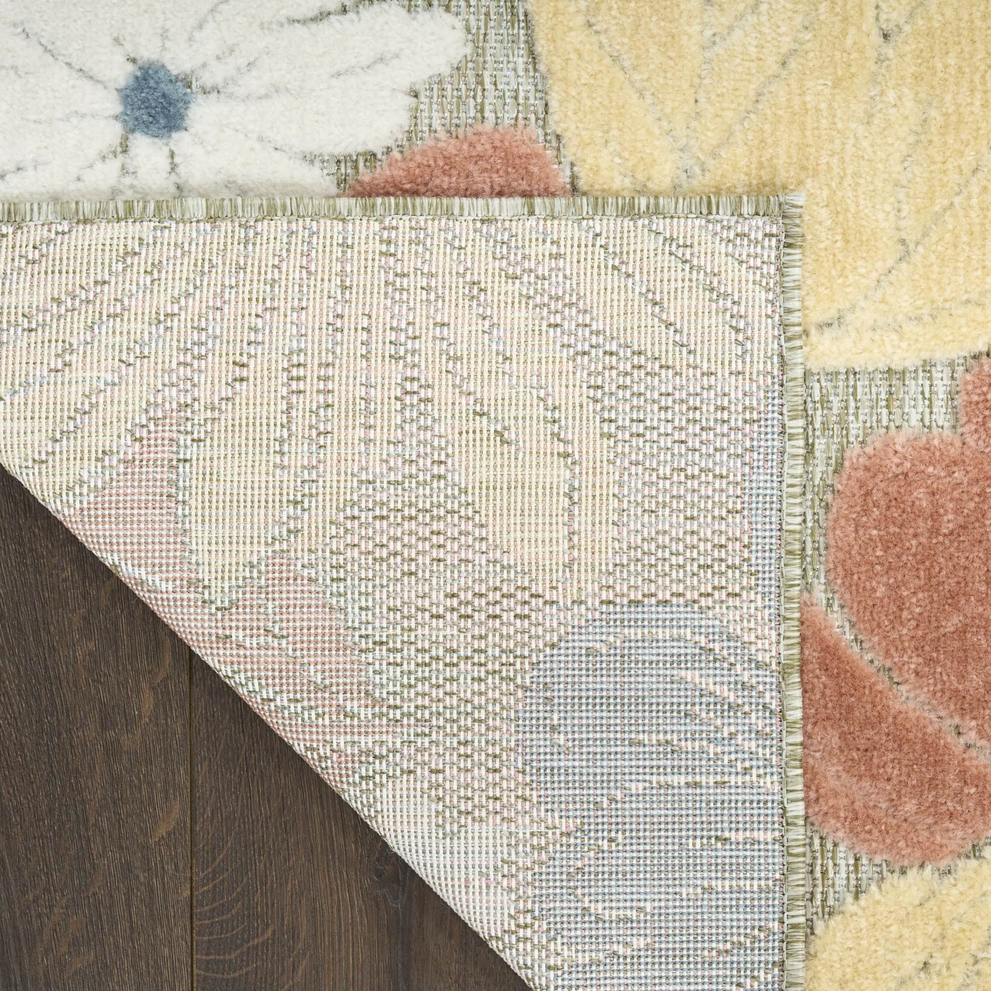 Rose Modern Floral Indoor Outdoor Area Rug