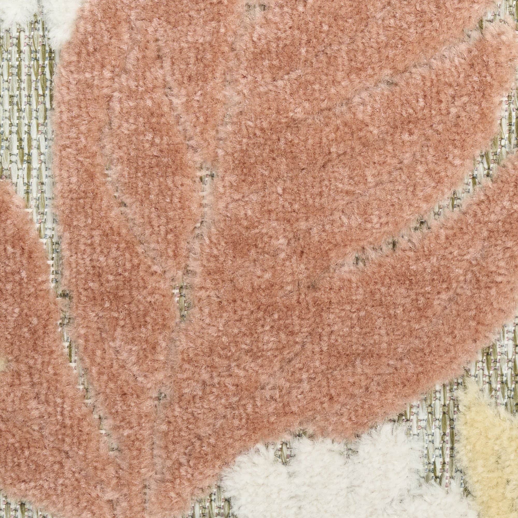 Rose Modern Floral Indoor Outdoor Area Rug