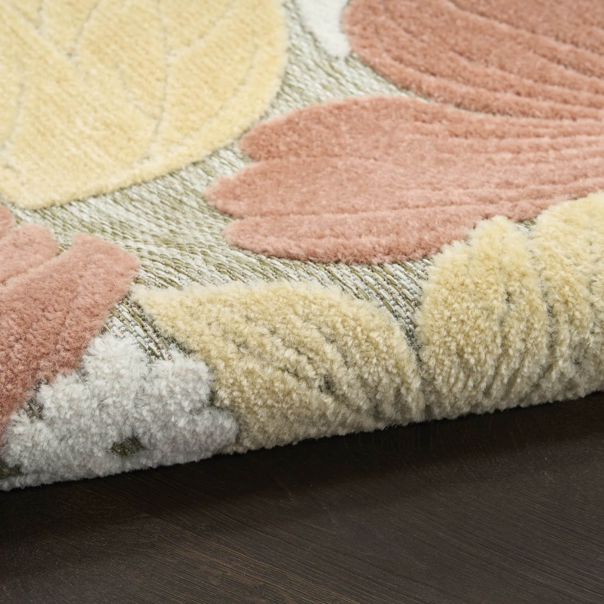 Rose Modern Floral Indoor Outdoor Area Rug