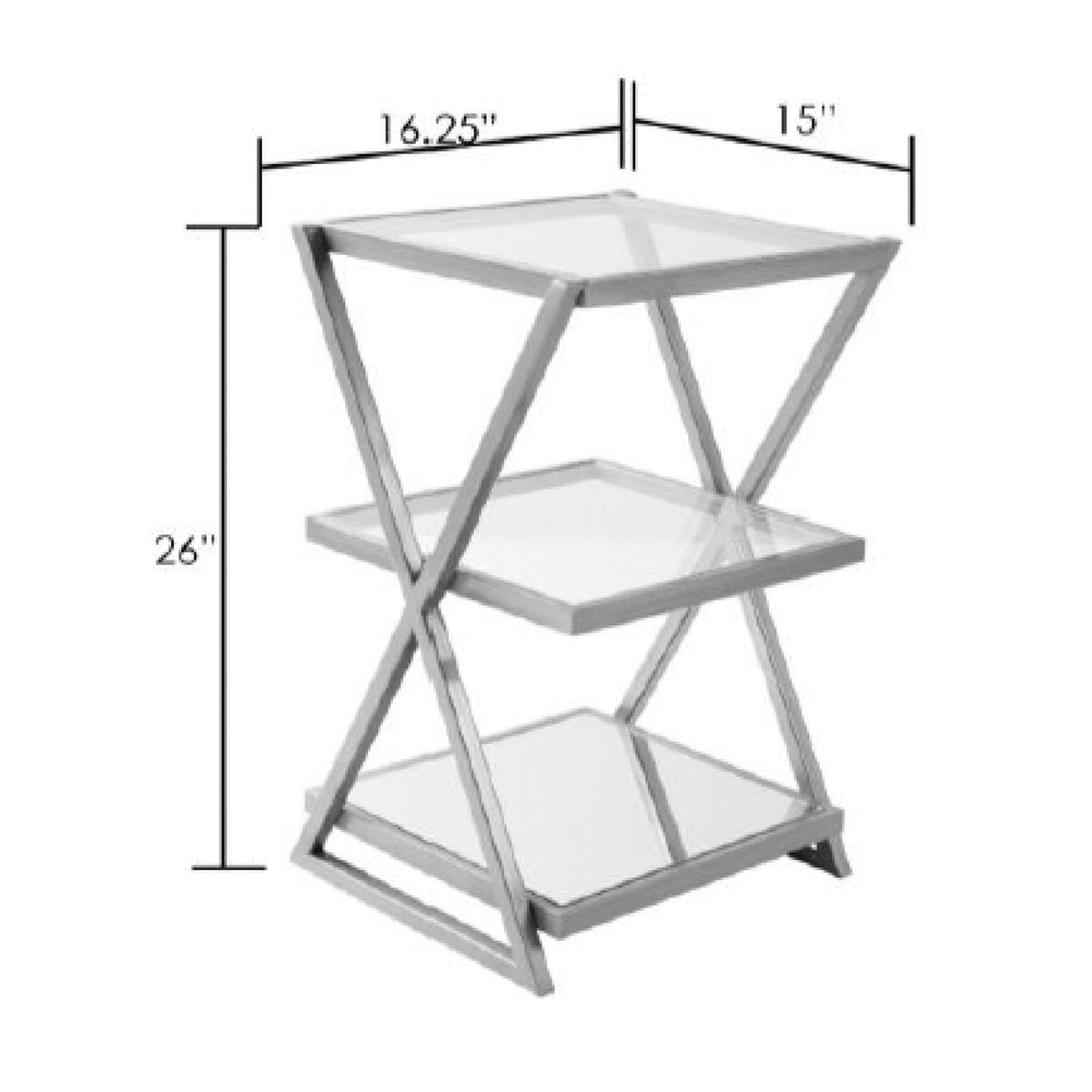 Aliya End Table - linedrawing