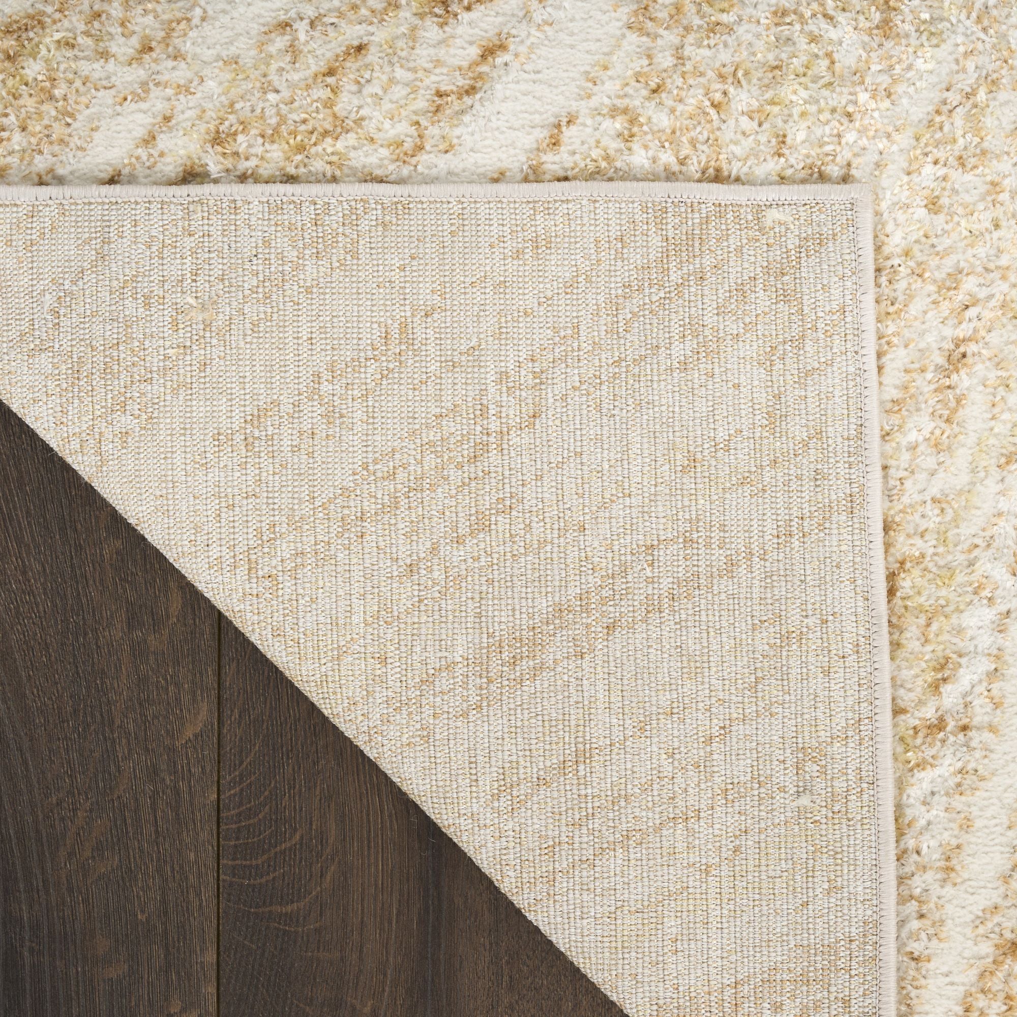 Ivory Gold Modern Indoor Abstract Ambiance Area Rug