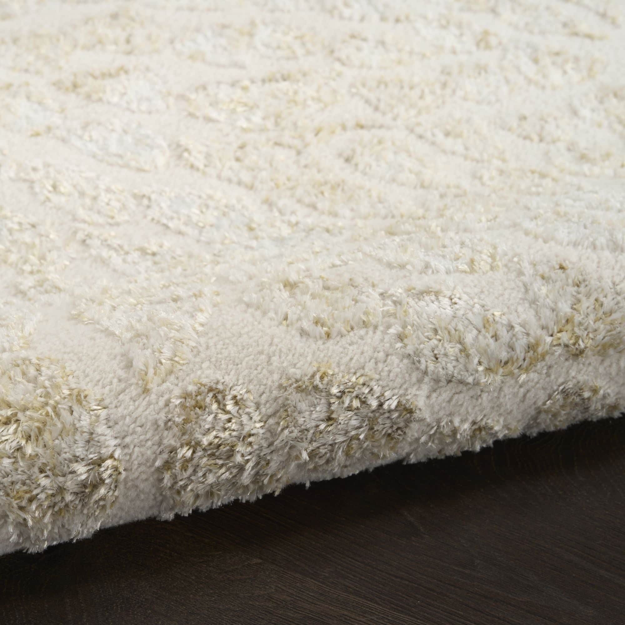 Ivory Gold Abstract Indoor Area Rug