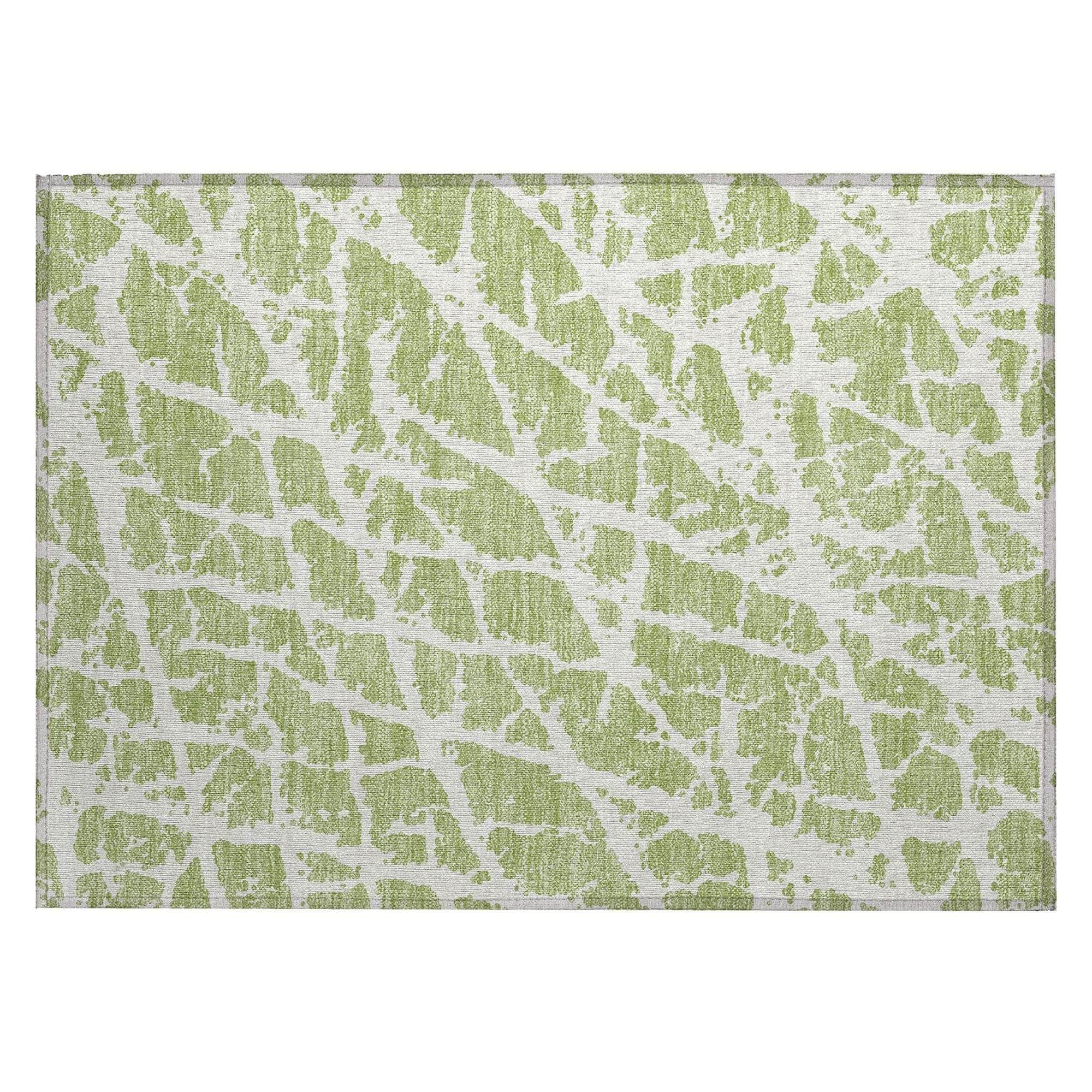 Machine Made ACN501 Aloe Green Rugs