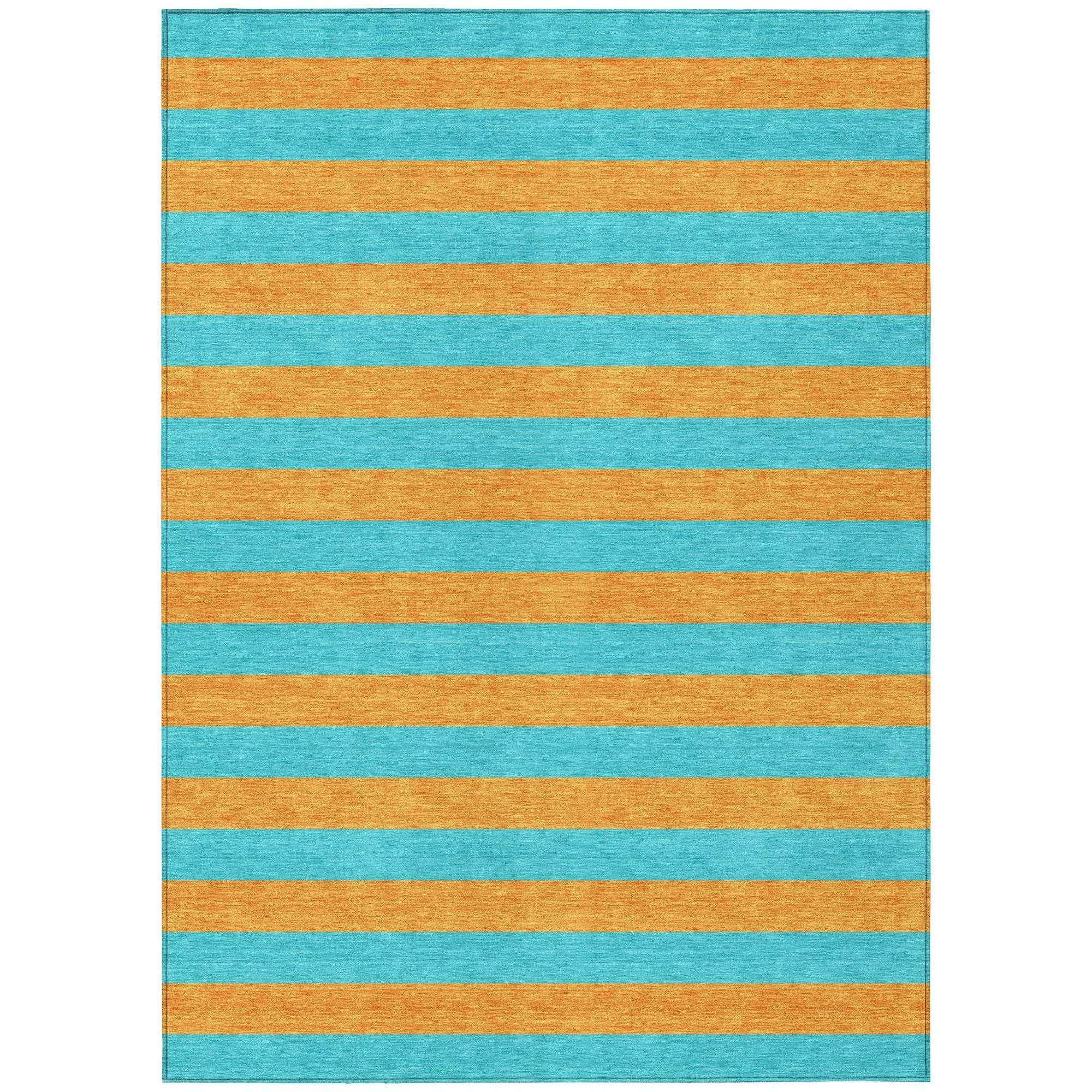 Machine Made ACN530 Aqua Teal Rugs